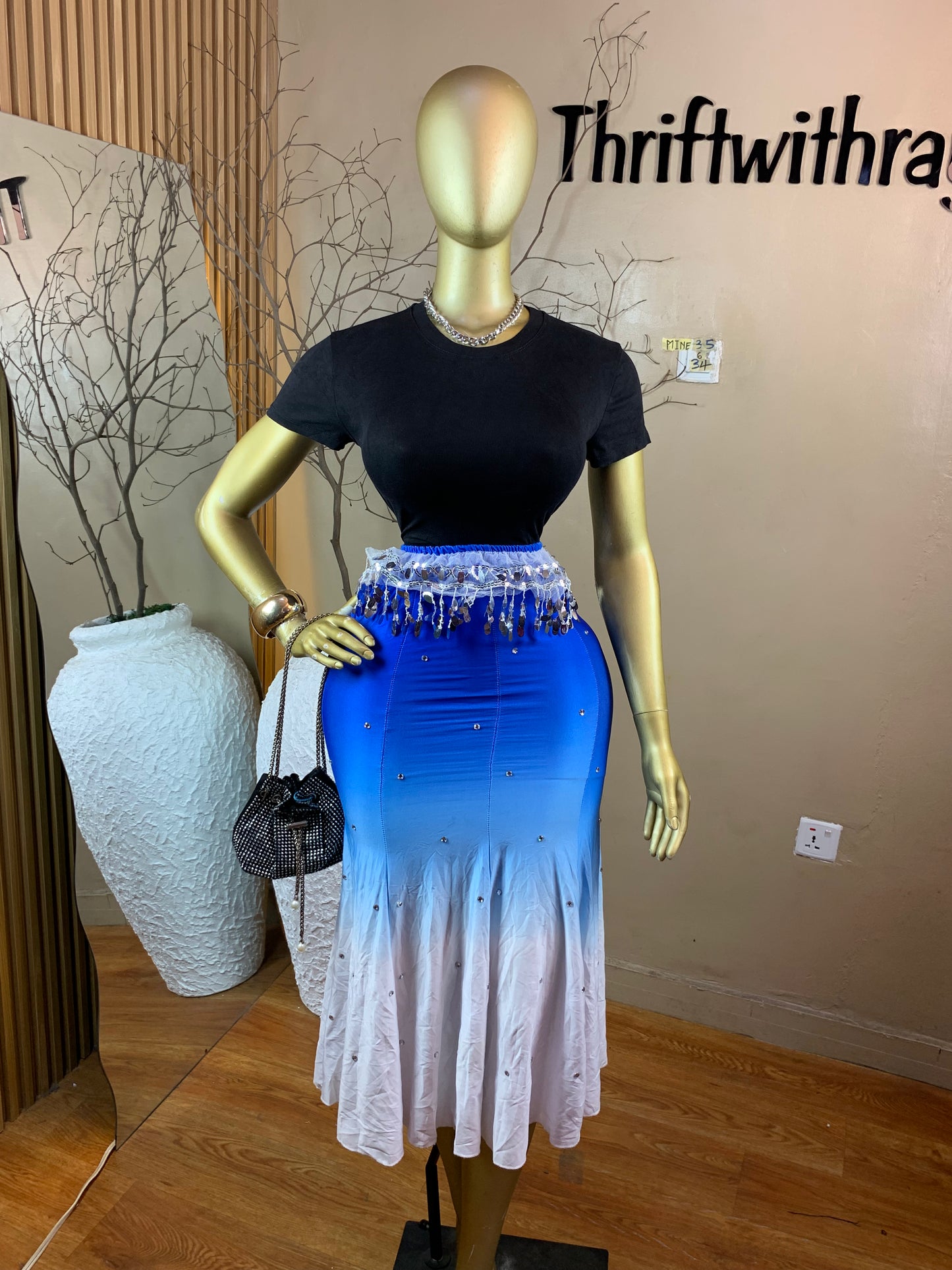 SIZE6 MINE35 Length34(Skirt only)