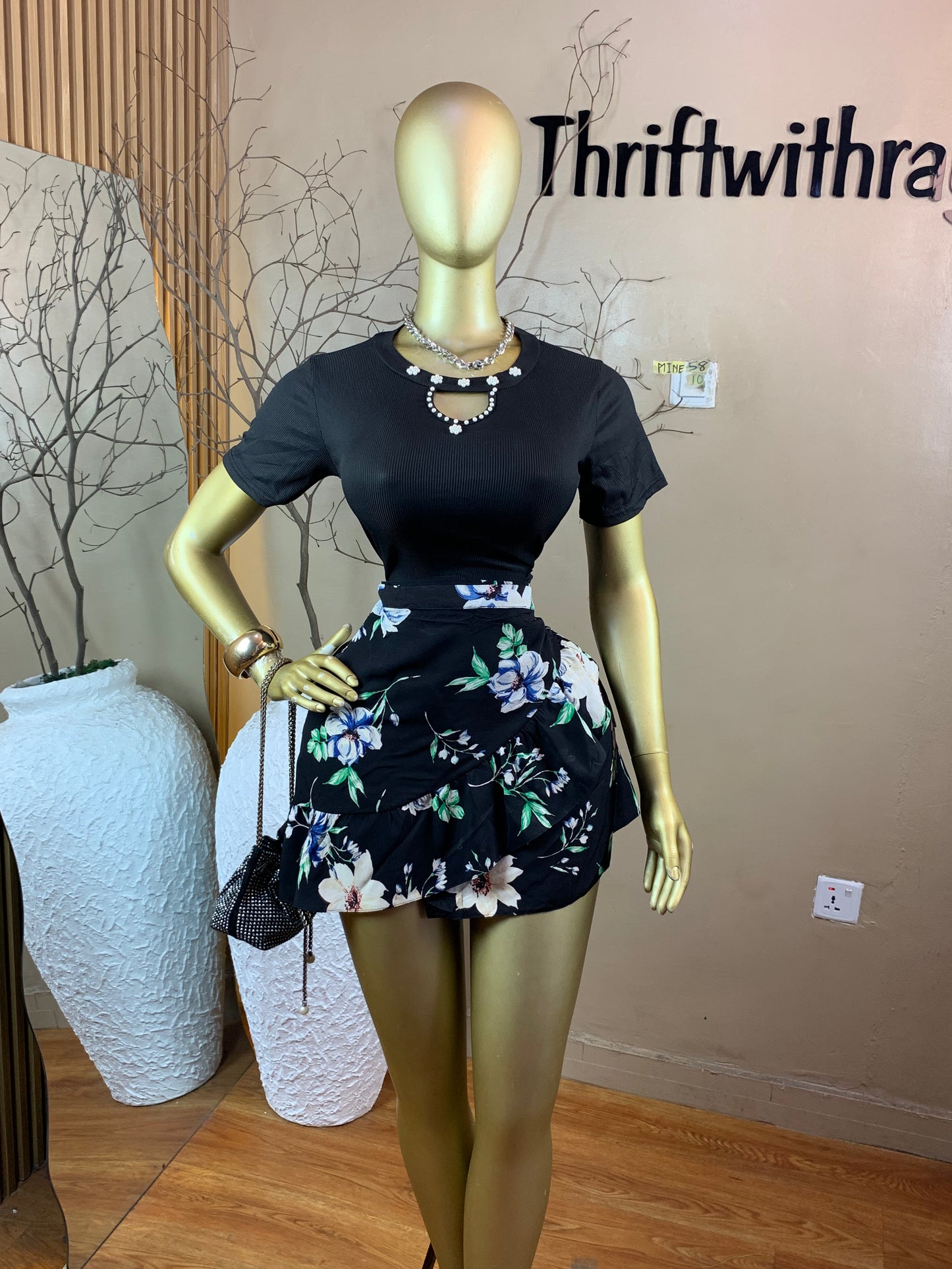SIZE10 MINE58(Skirt only)(Wrap dress)