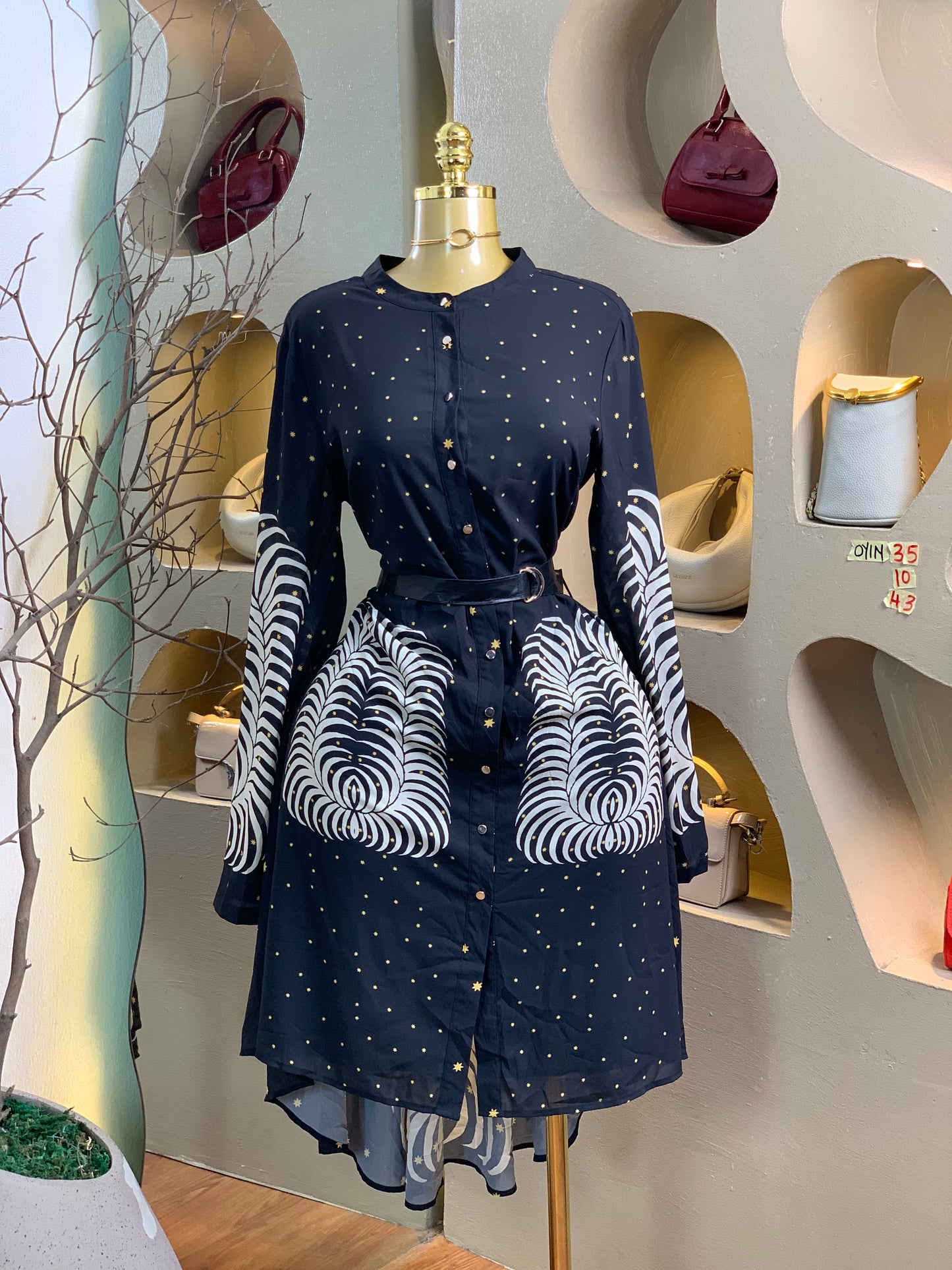 OYIN35 SIZE10 DRESS Length43