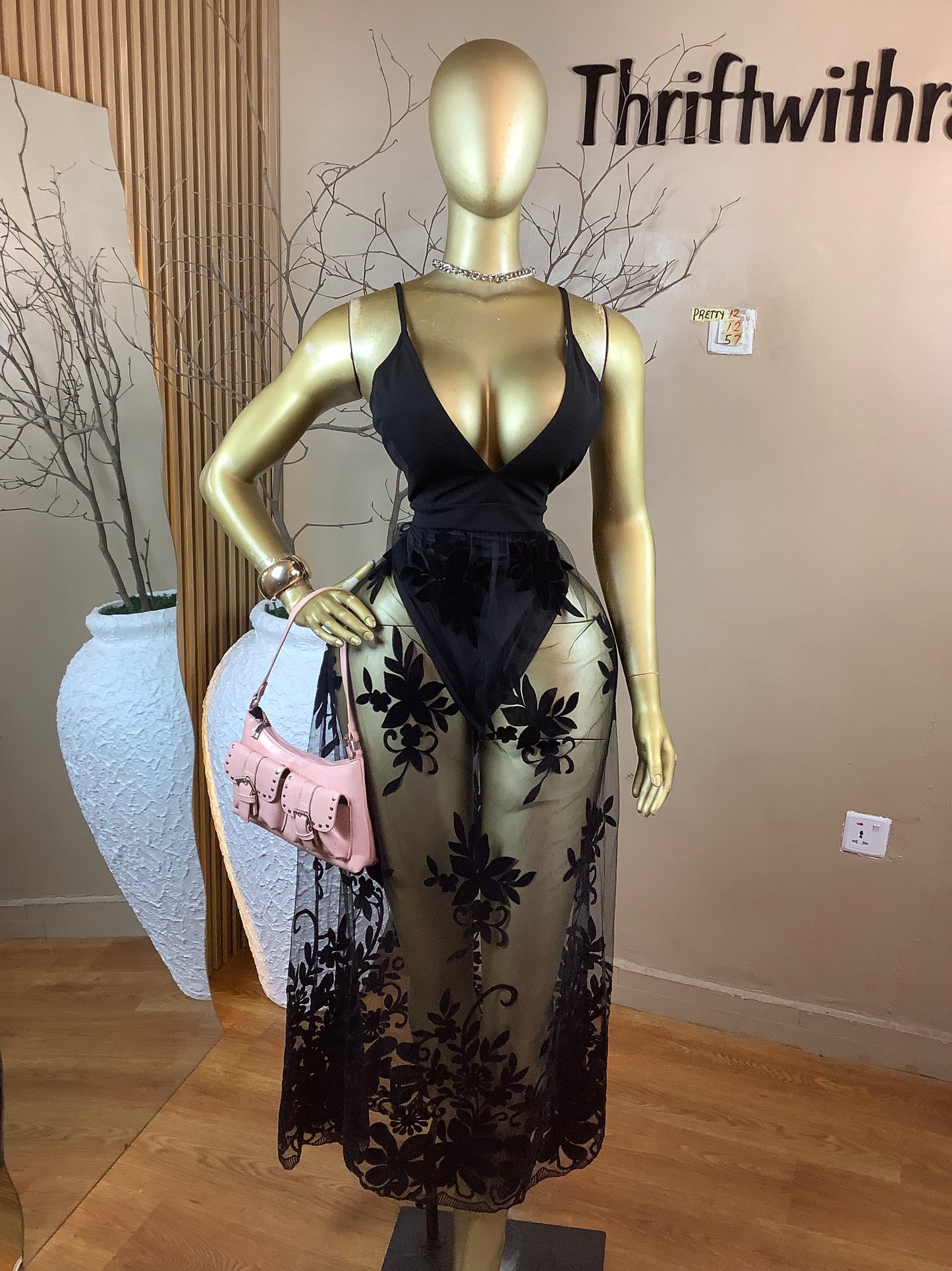 SIZE12 PRETTY12 Length57(black&white)