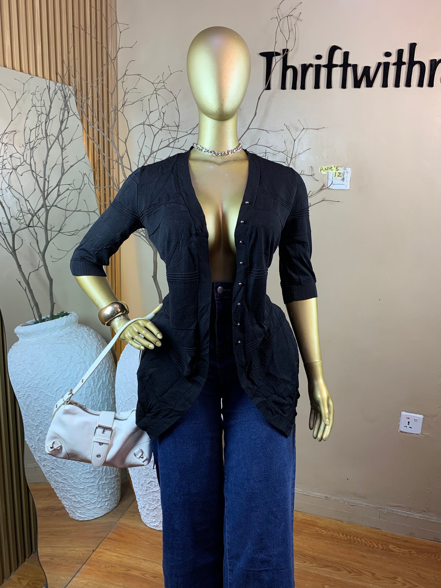 SIZE12 KNIT5(Top only)(Black)