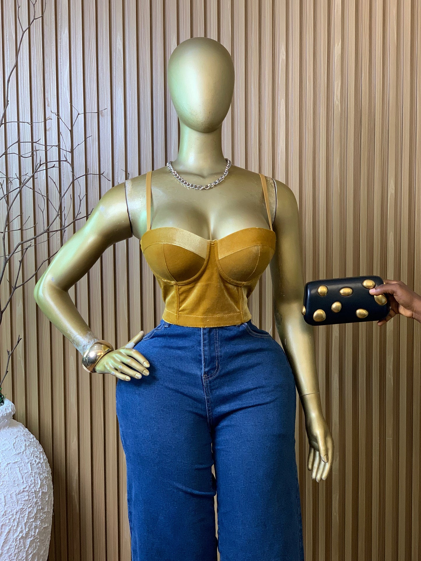 CORSET Top5 SIZE12 (gold)