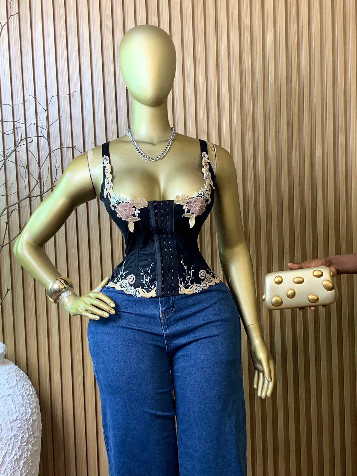CORSET TOP26 SIZE10 (black)