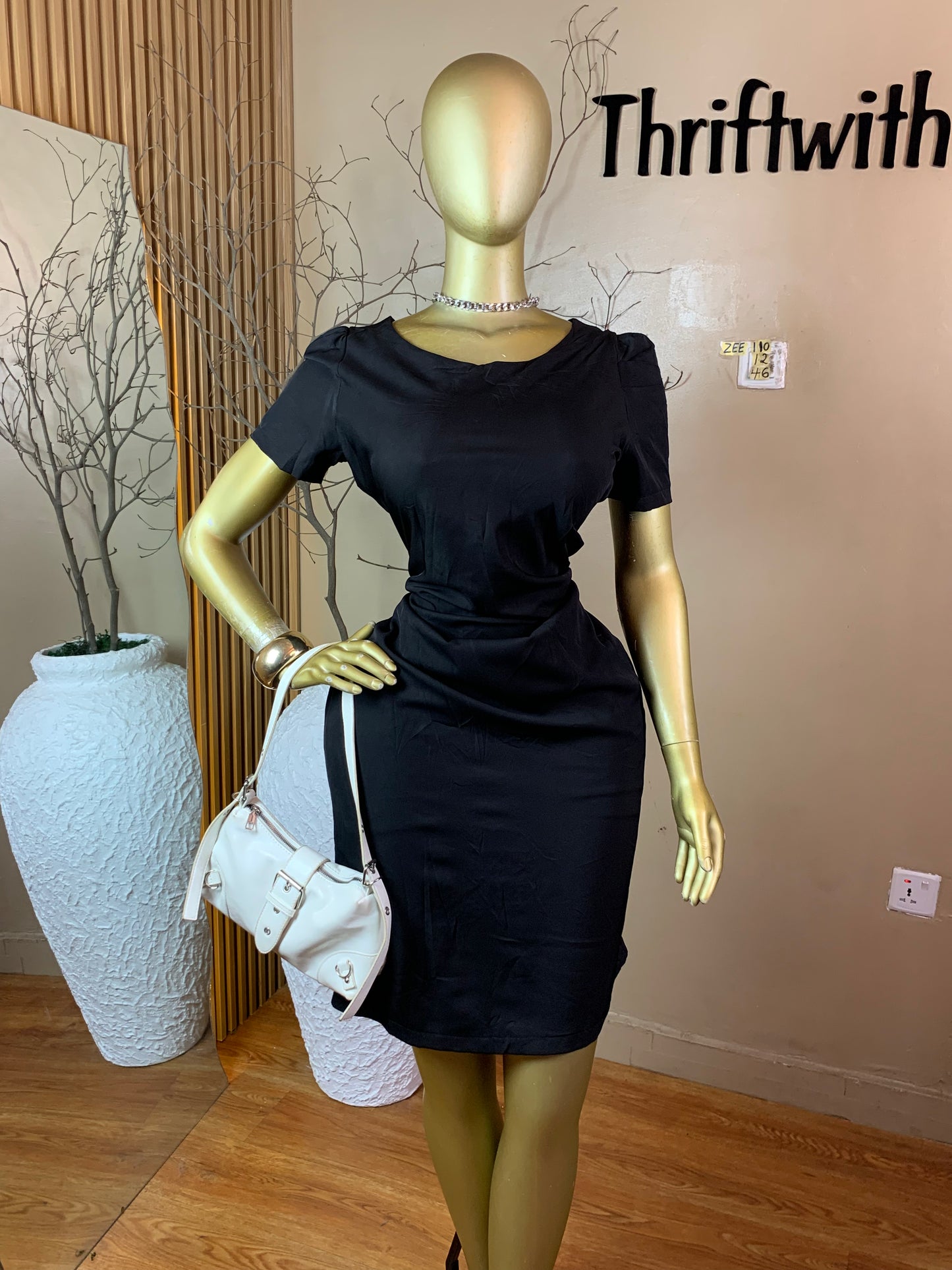 ZEE110 BLACK CORPORATE DRESS SIZE12 Length46