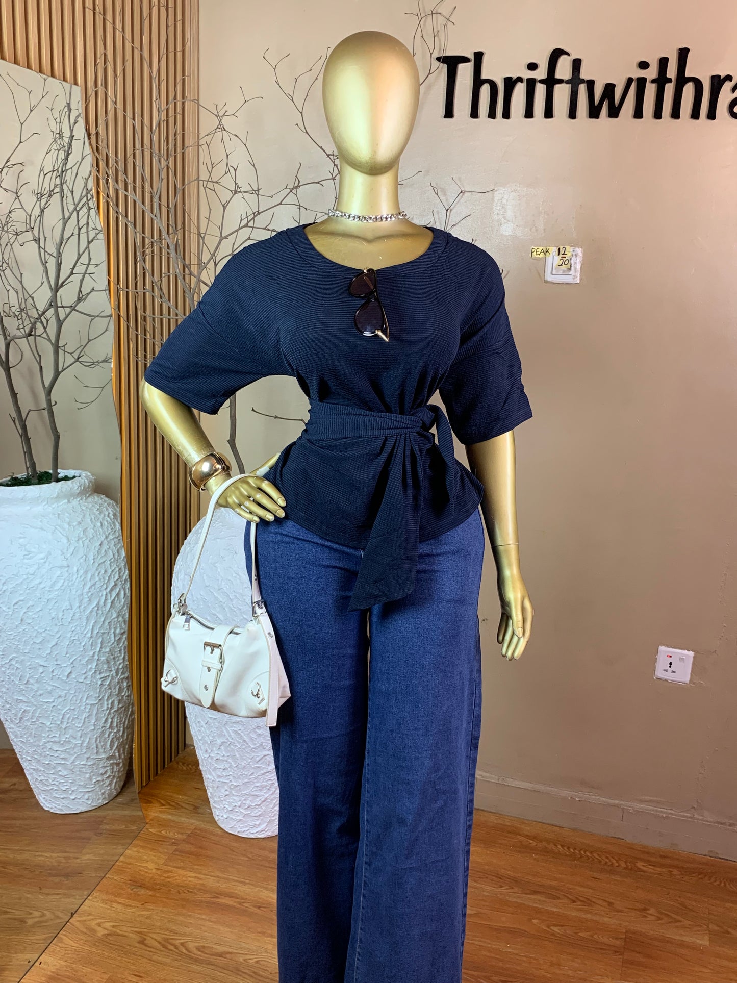 PEAK12 NAVY BLUE TOP SIZE20