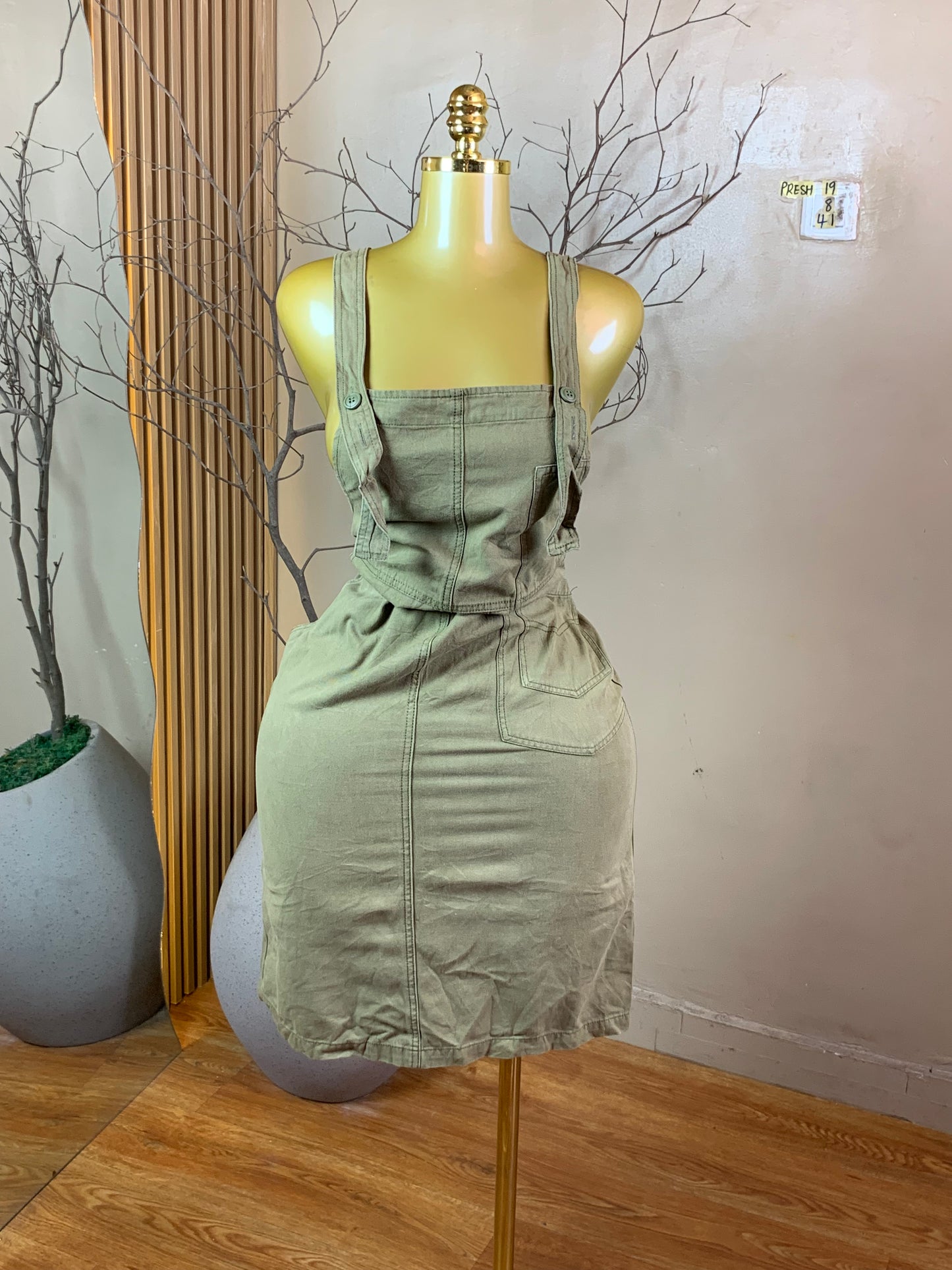 PRESH19 DENIM DRESS SIZE8 Length41