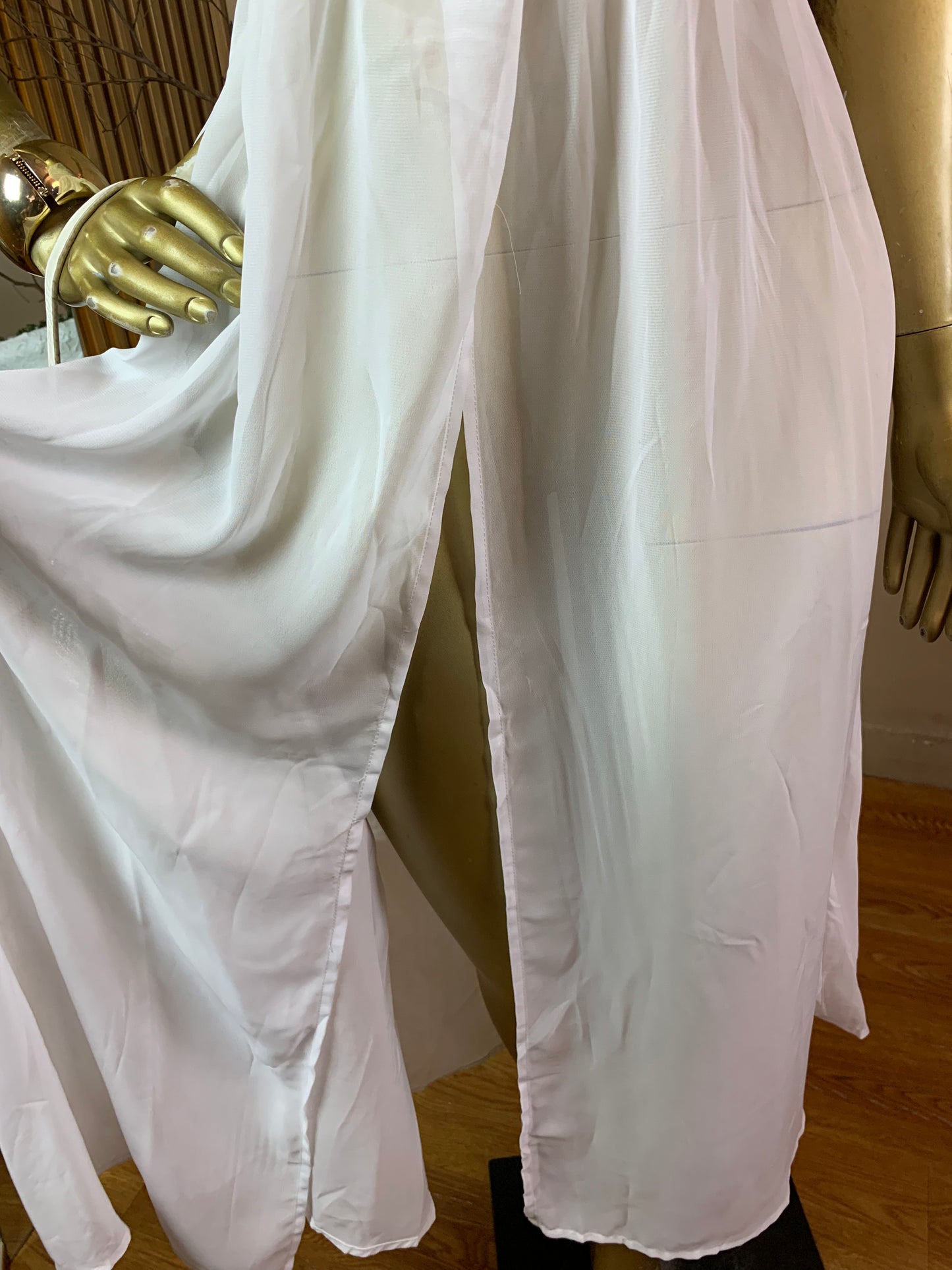 SIZE10 DRAY21 WHITE DRESS Length53