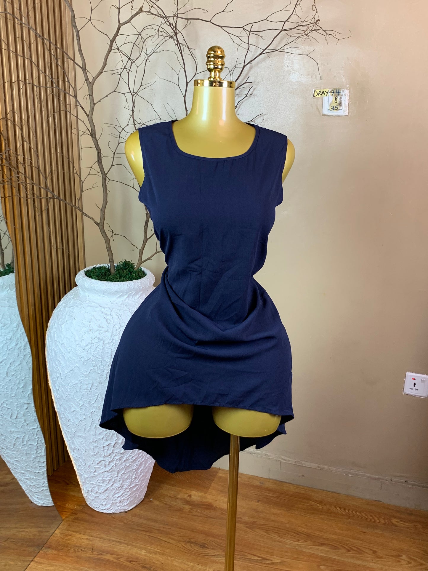 SIZE8 DRAY74 NAVY BLUE DRESS Length35