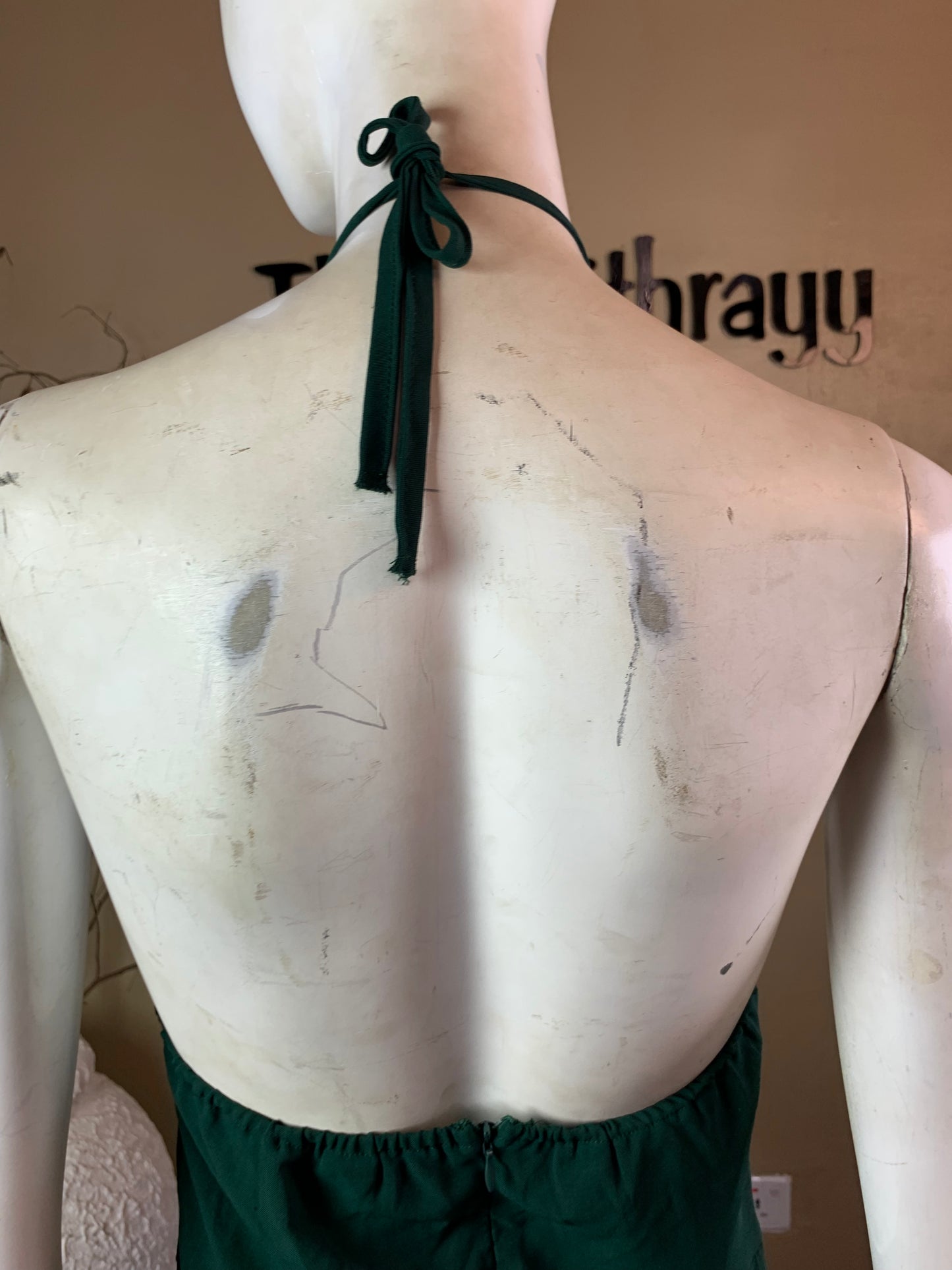 SIZE10 ALO94 GREEN JUMPSUIT Length55