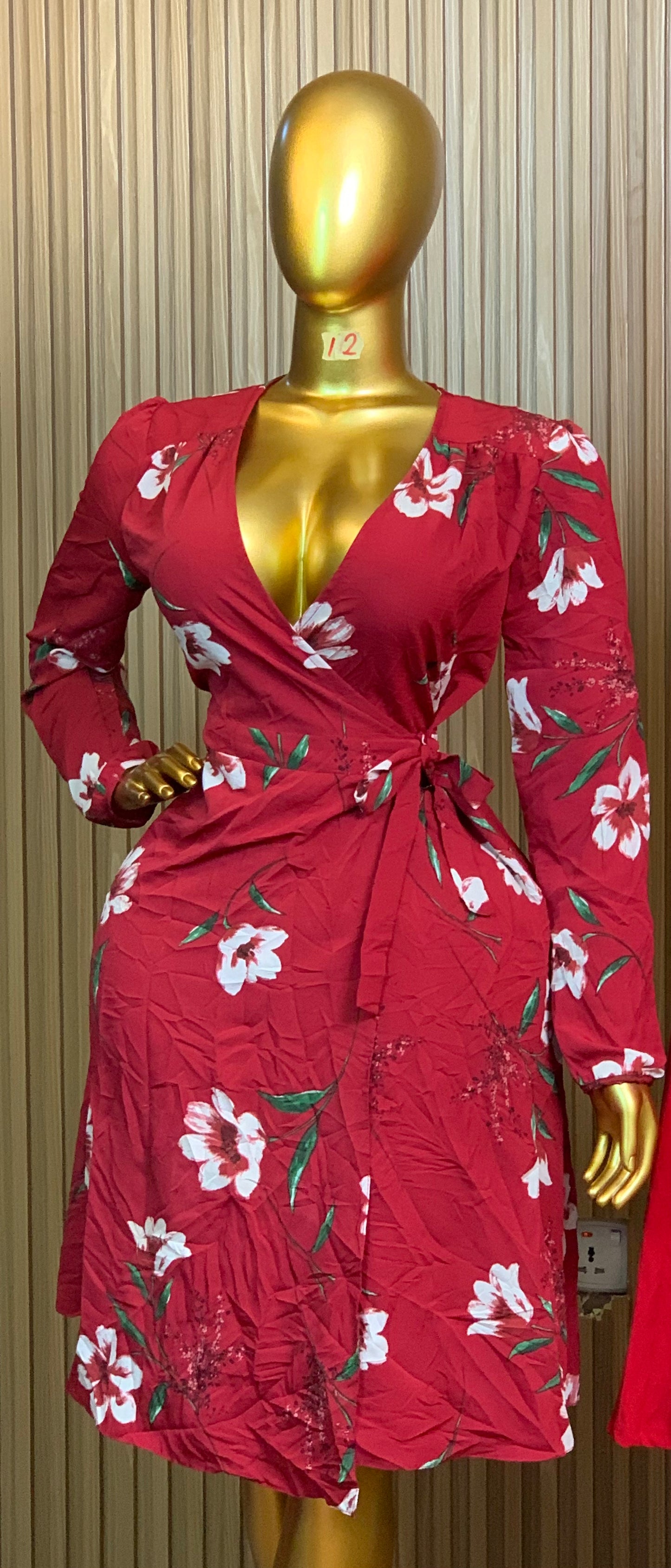 SIZE12 BRK70(Wrap dress)