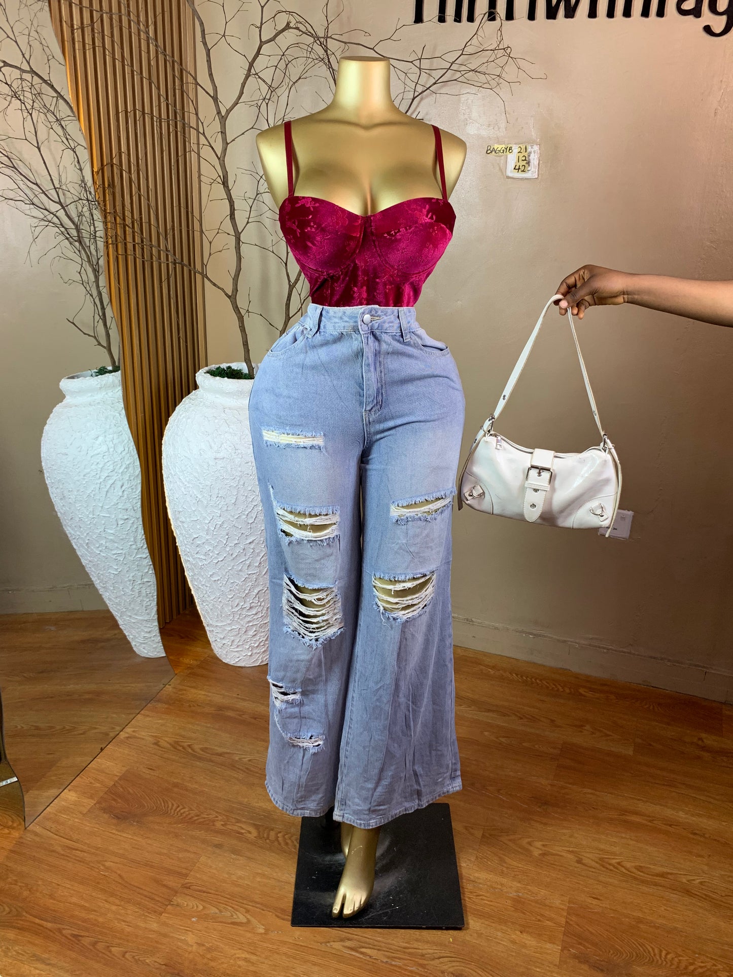 SIZE12 BAGGYB21 Length42 Jean only