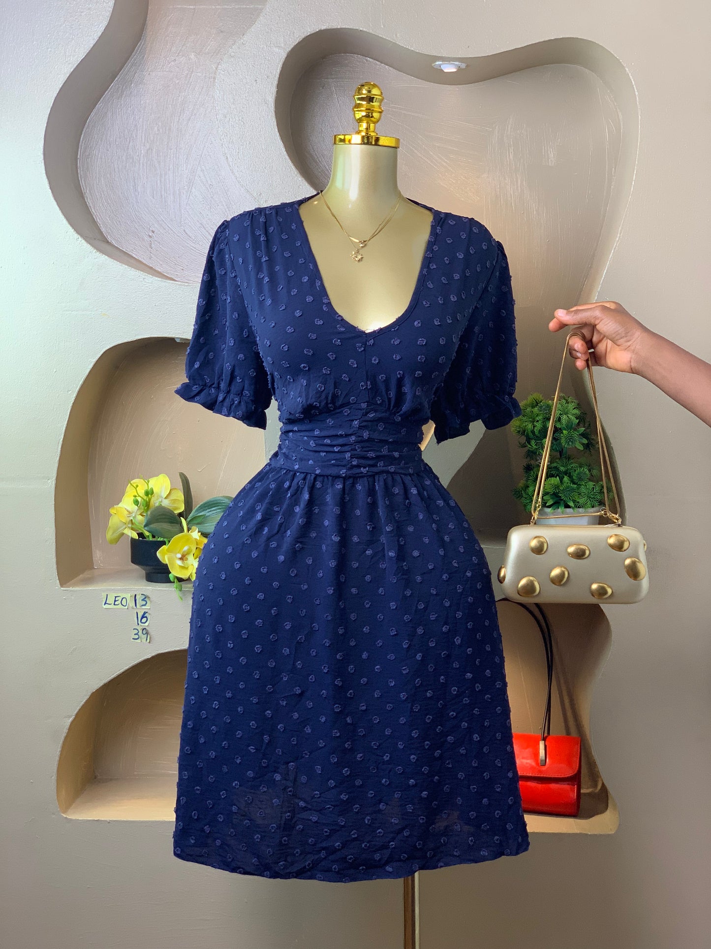LEO13 BLUE DRESS SIZE16 Length39