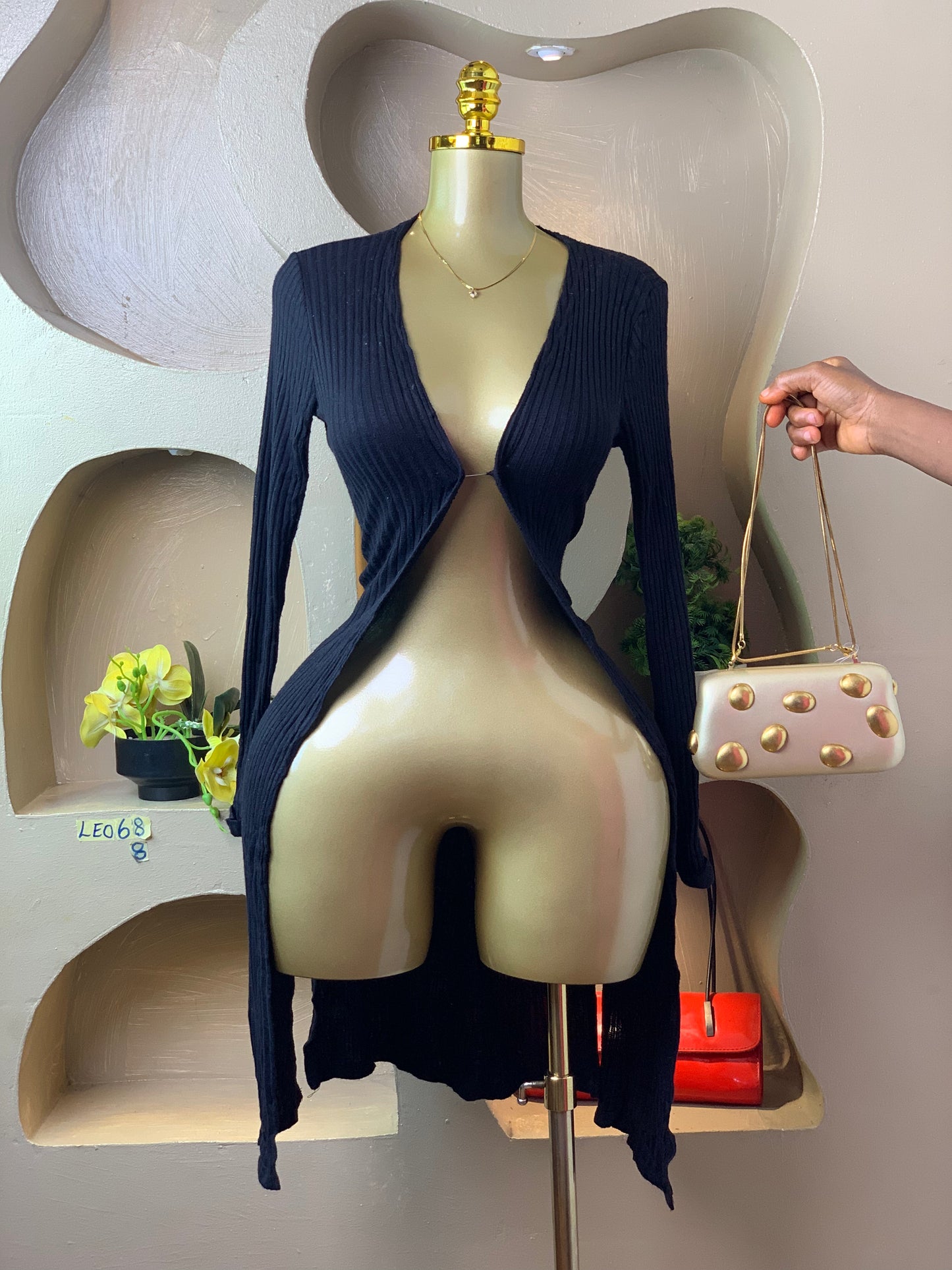 LEO68 BLACK JACKET DRESS SIZE8