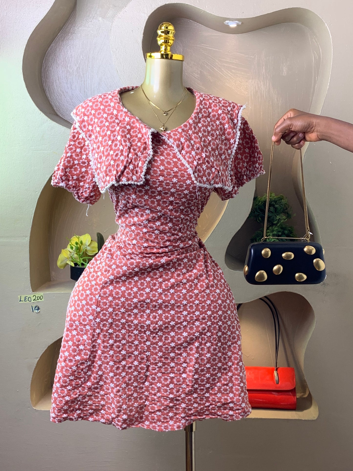 LEO200 DUSTY PINK DRESS SIZE14