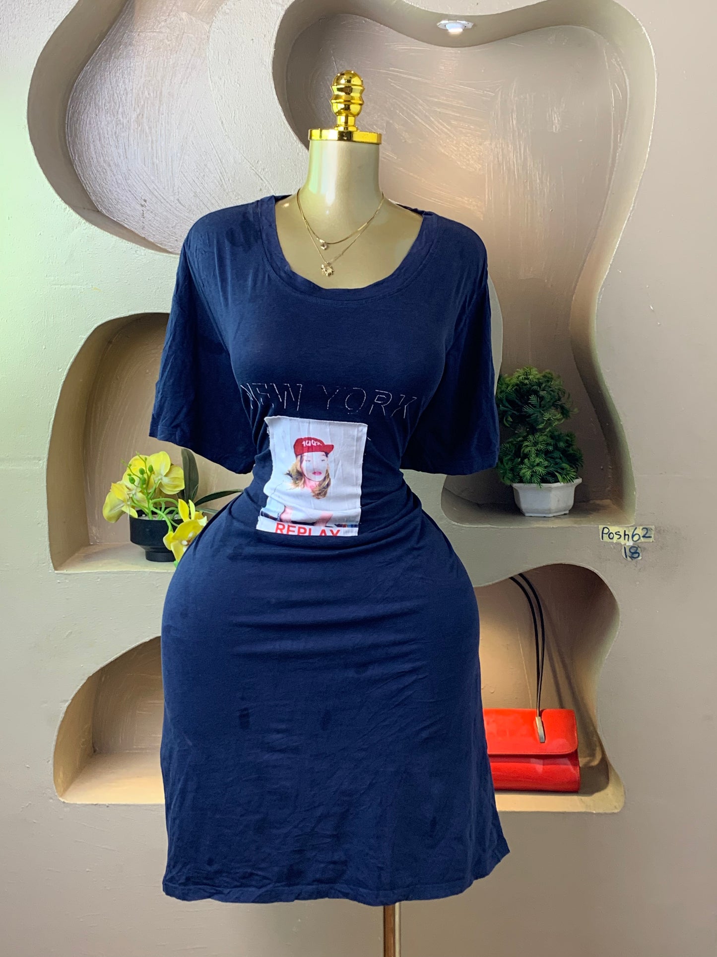 POSH62 BLUE DRESS SIZE18