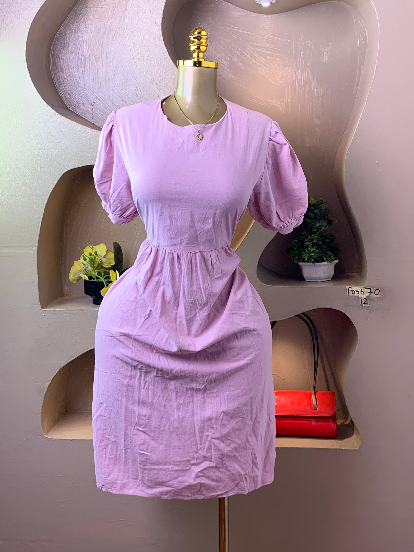 POSH70 PINK DRESS SIZE12