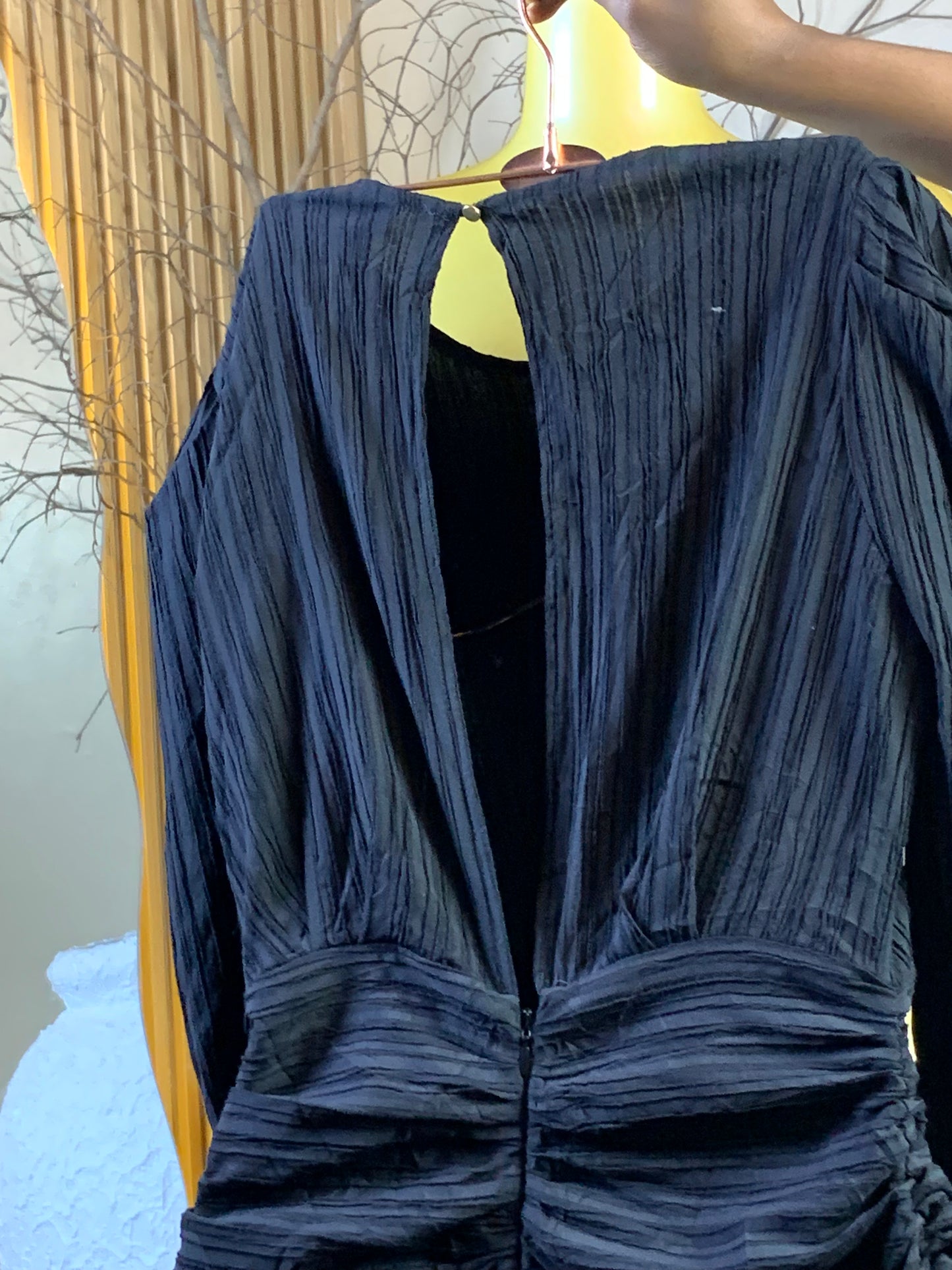 CRUNCH96 SIZE6 Length33 black dress
