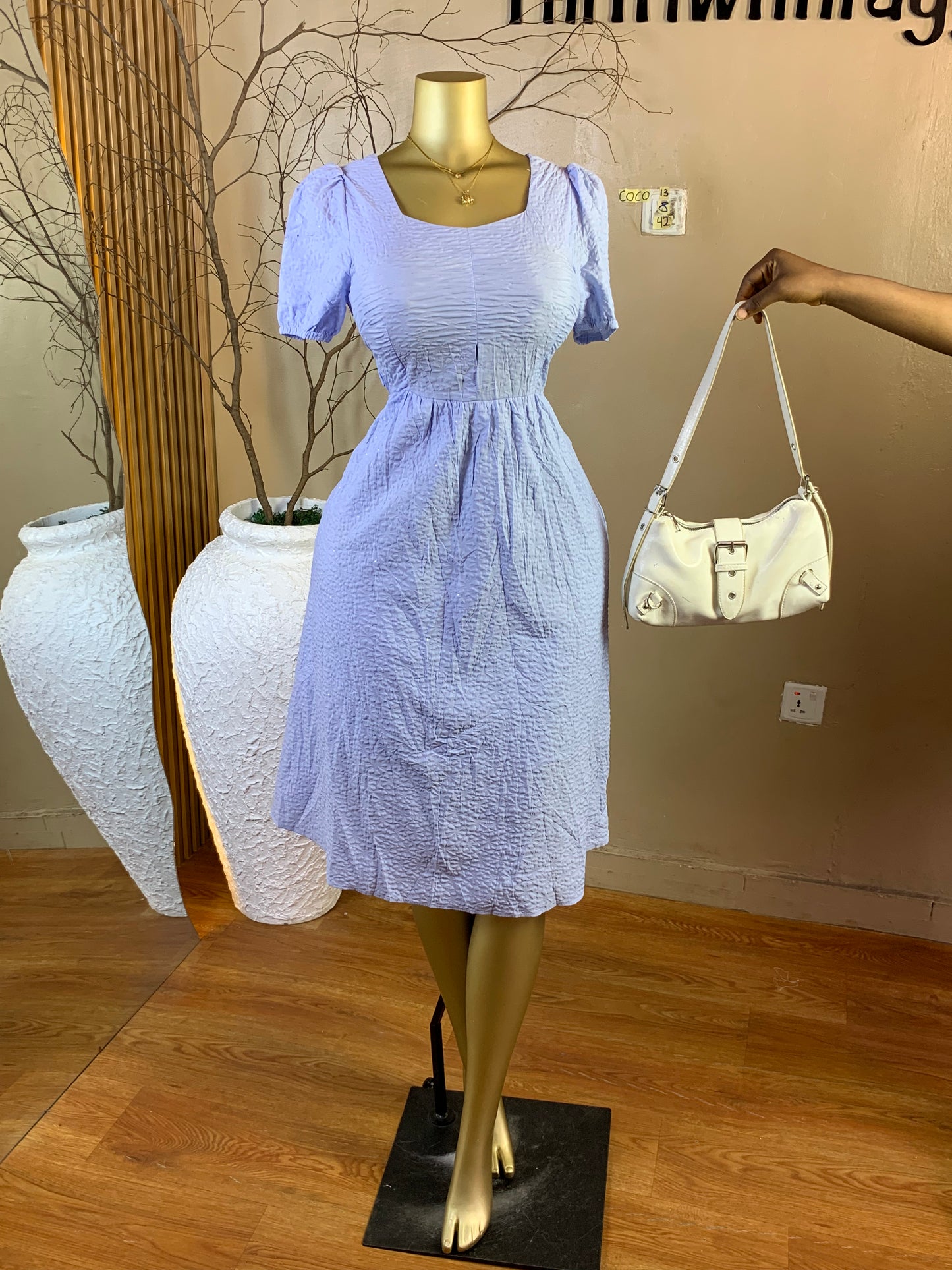 COCO13 SIZE8 Length42 blue dress
