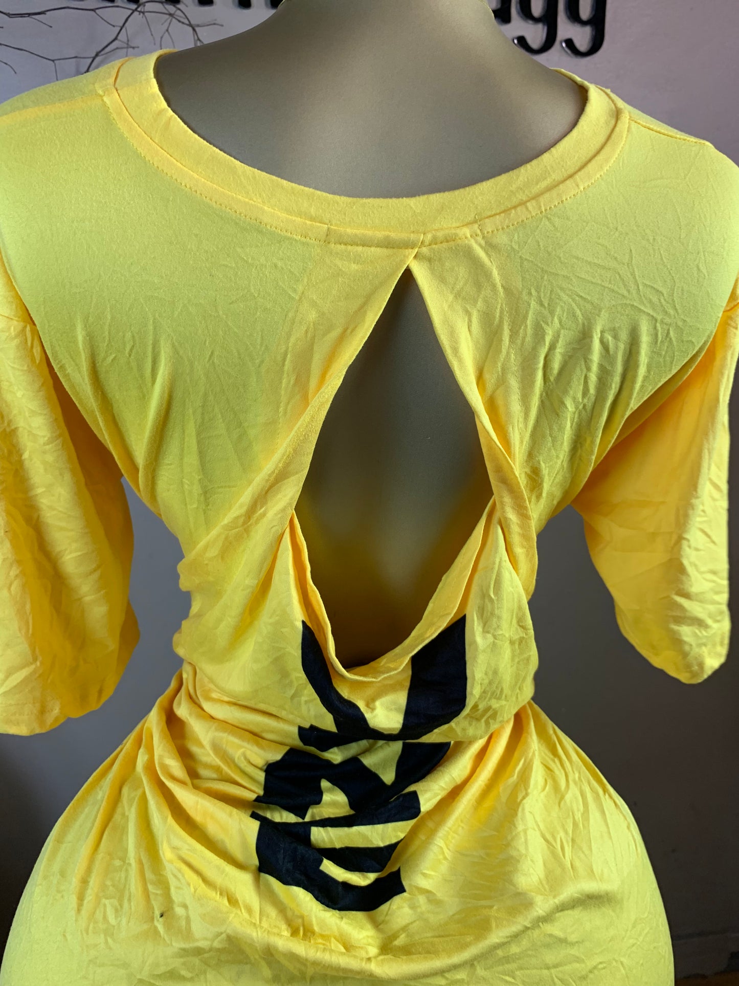 COCO75 SIZE18 Length36 yellow dress