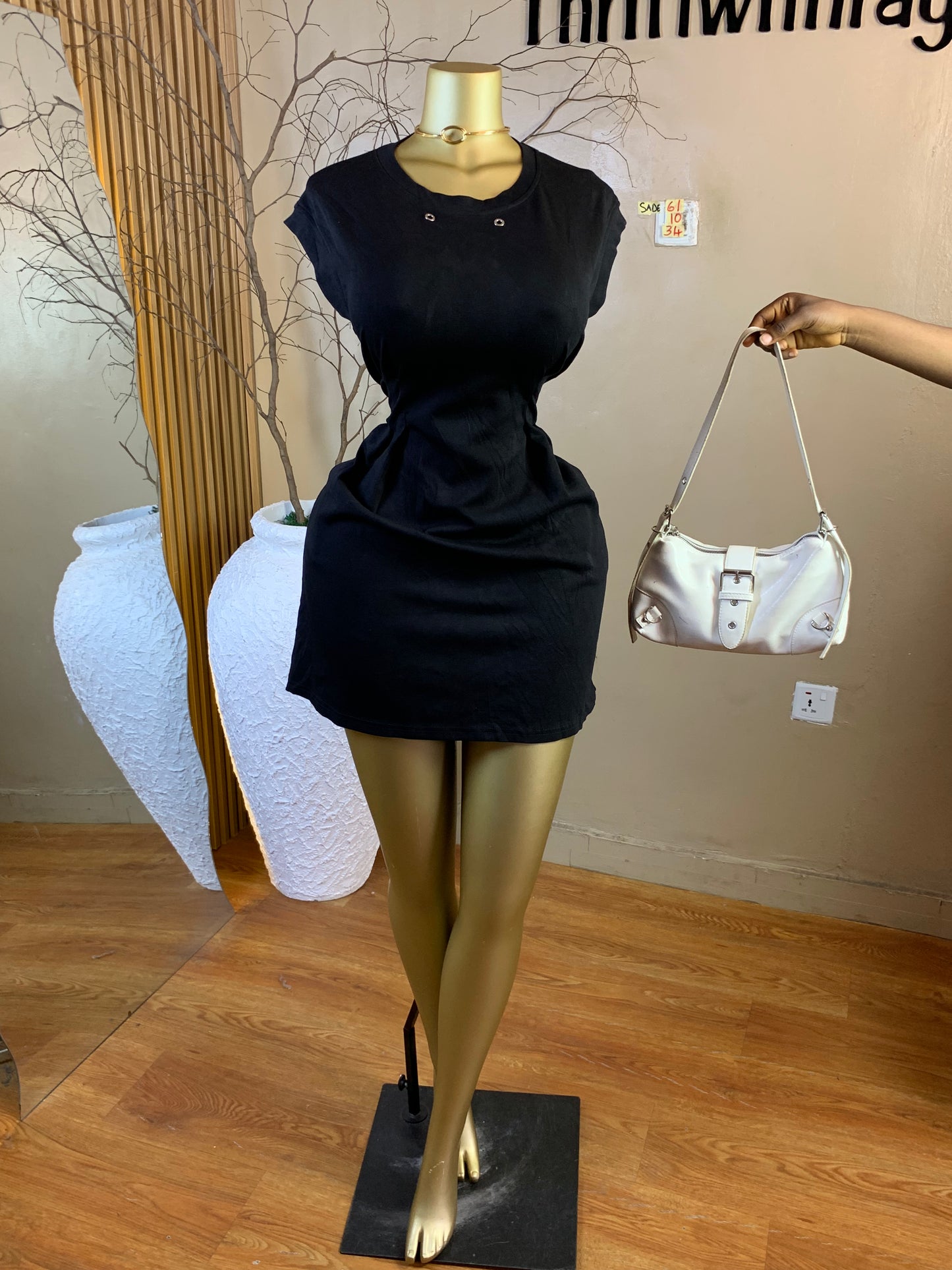 SADE61 SIZE10 Length34 black drezz