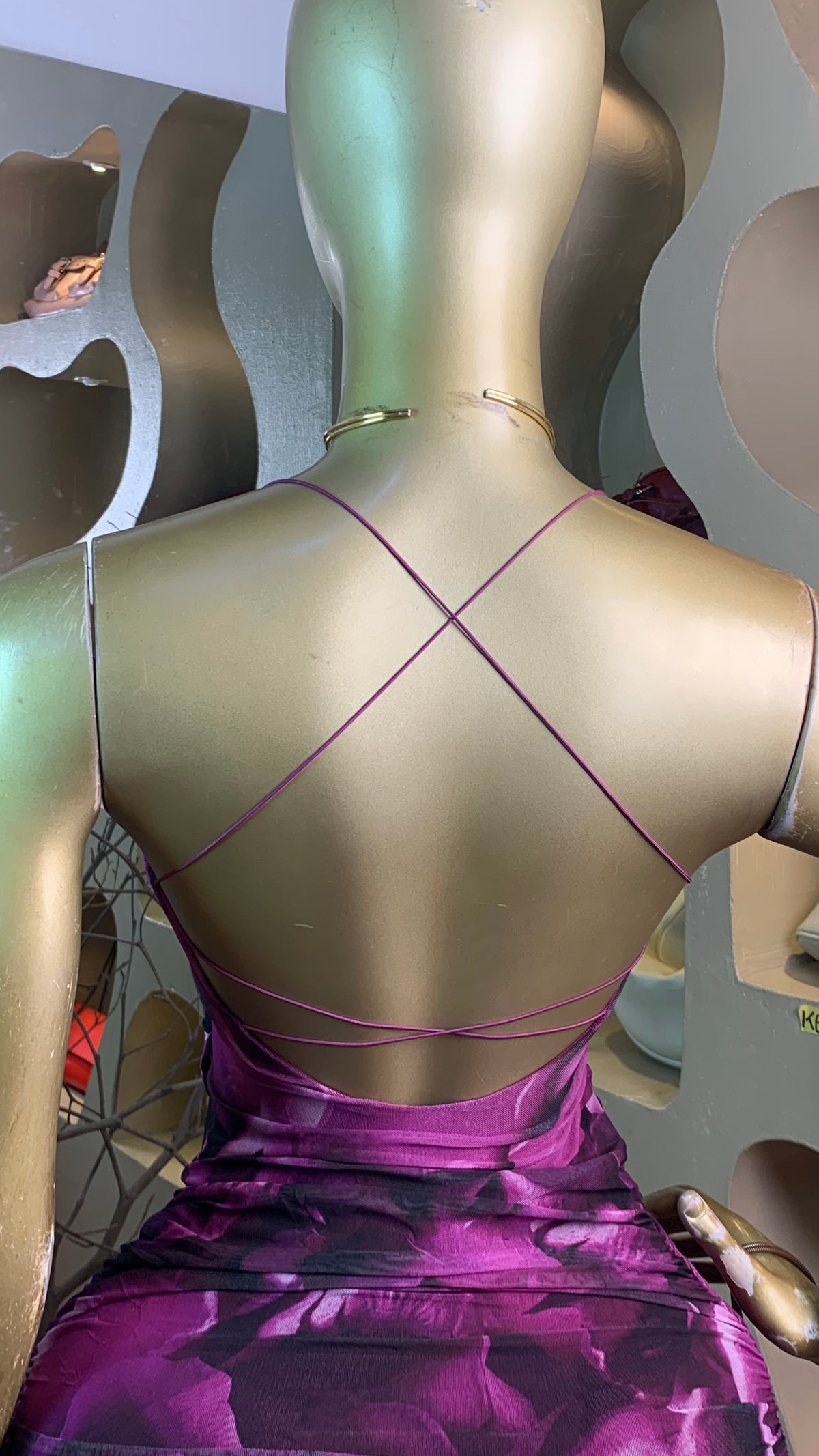 KEJI8 SIZE8 Length31 mesh dress