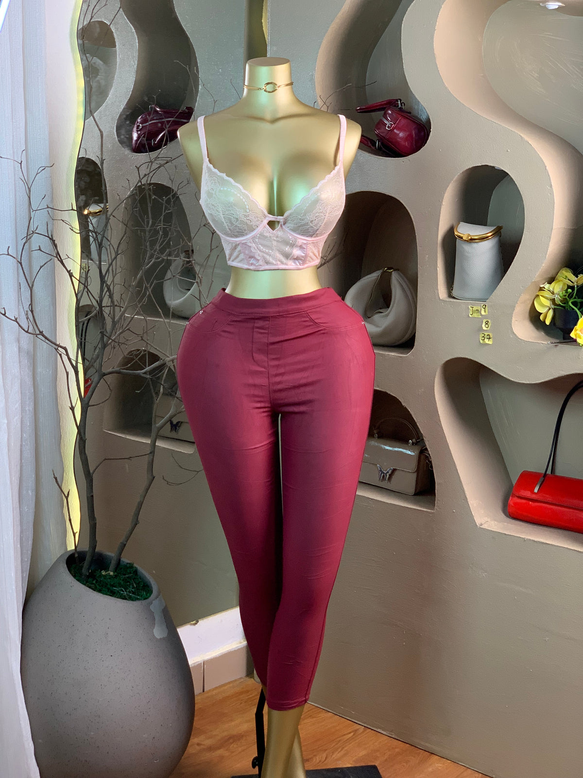 JIM9 SIZE8 Length37 pant only stained