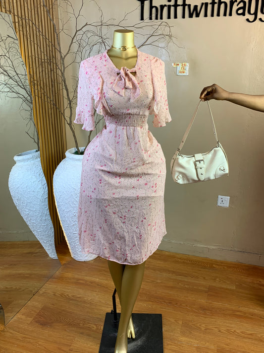 RINA76 SIZE12 Length44 chiffon dress