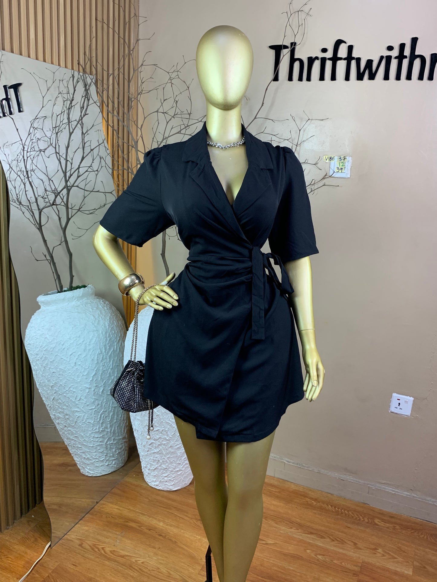 SIZE12 VIBE37 Length39(wrap dress)