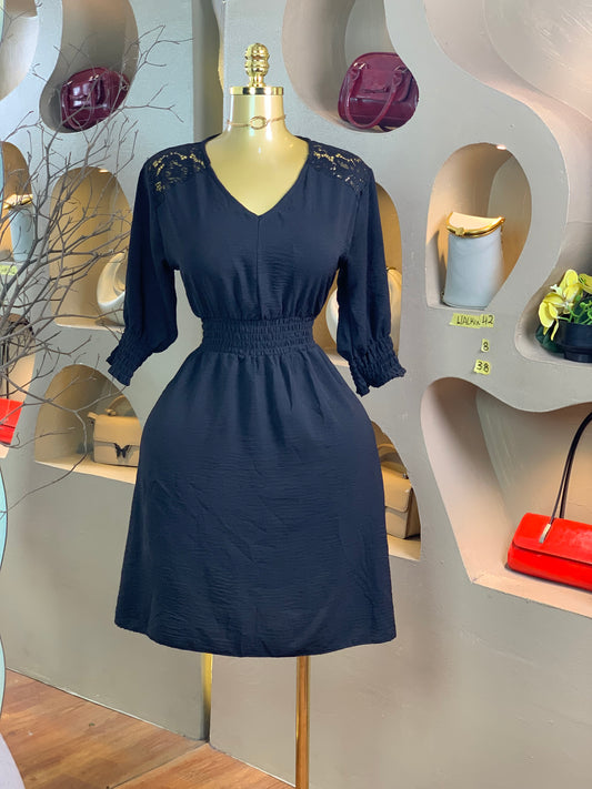 WALK-IN42 SIZE8 Length38 black dress