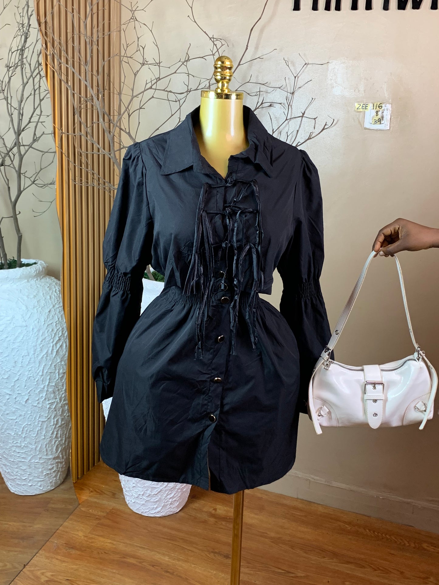 ZEE116B BLACK CORPORATE DRESS SIZE8 Length39