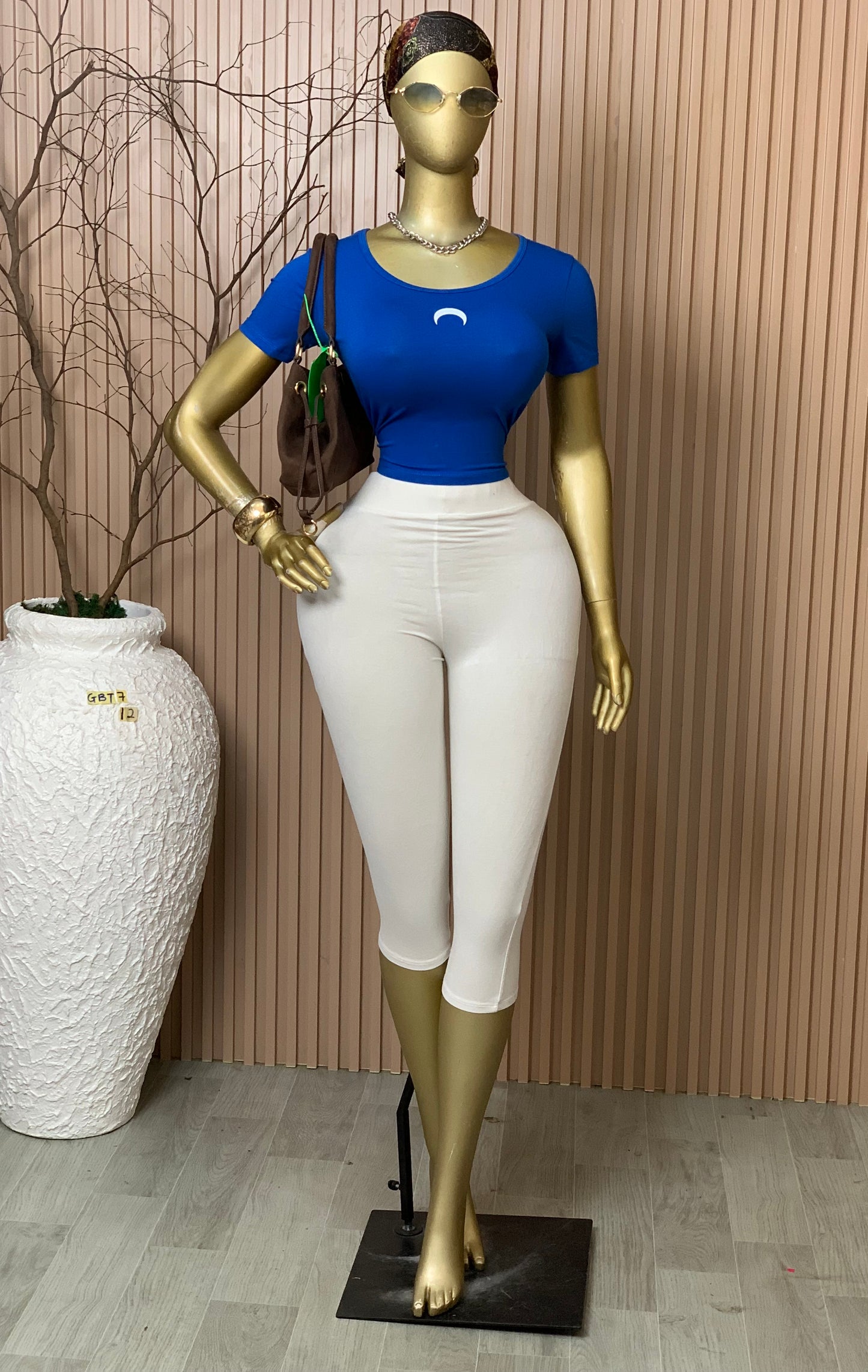 SIZE12 GLAMOUR BASIC TOP7 BLUE