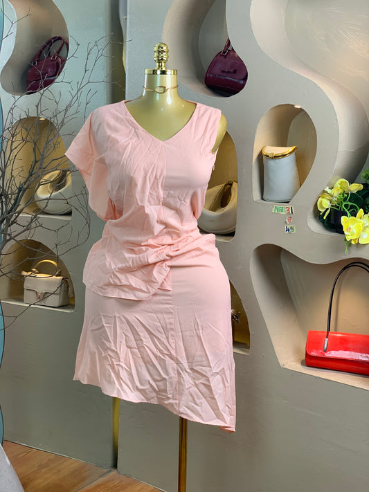 NIFE31 SIZE8 Length45 pink dress