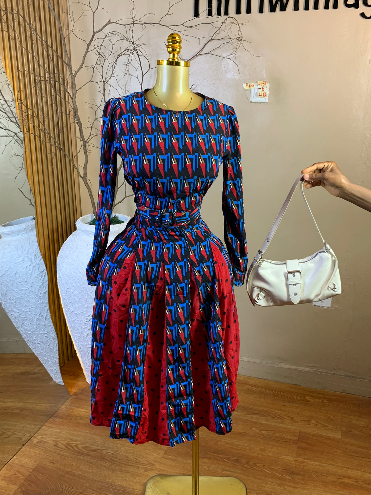 RINA43 SIZE6 Length48 corporate dress