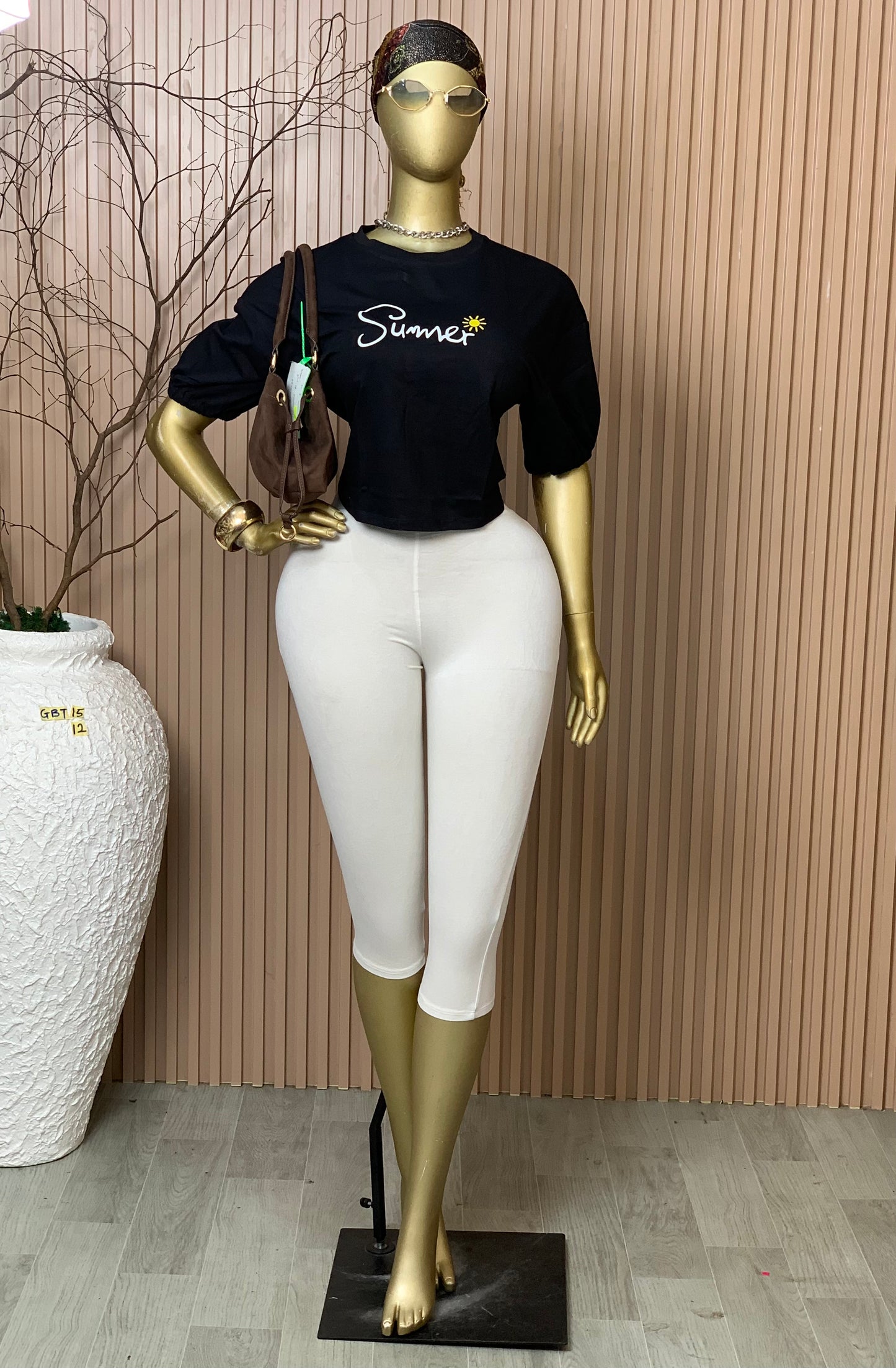 SIZE12 GLAMOUR BASIC TOP15 BLACK