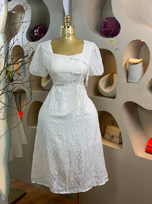 GRACE1 SIZE10 Length45 white dress