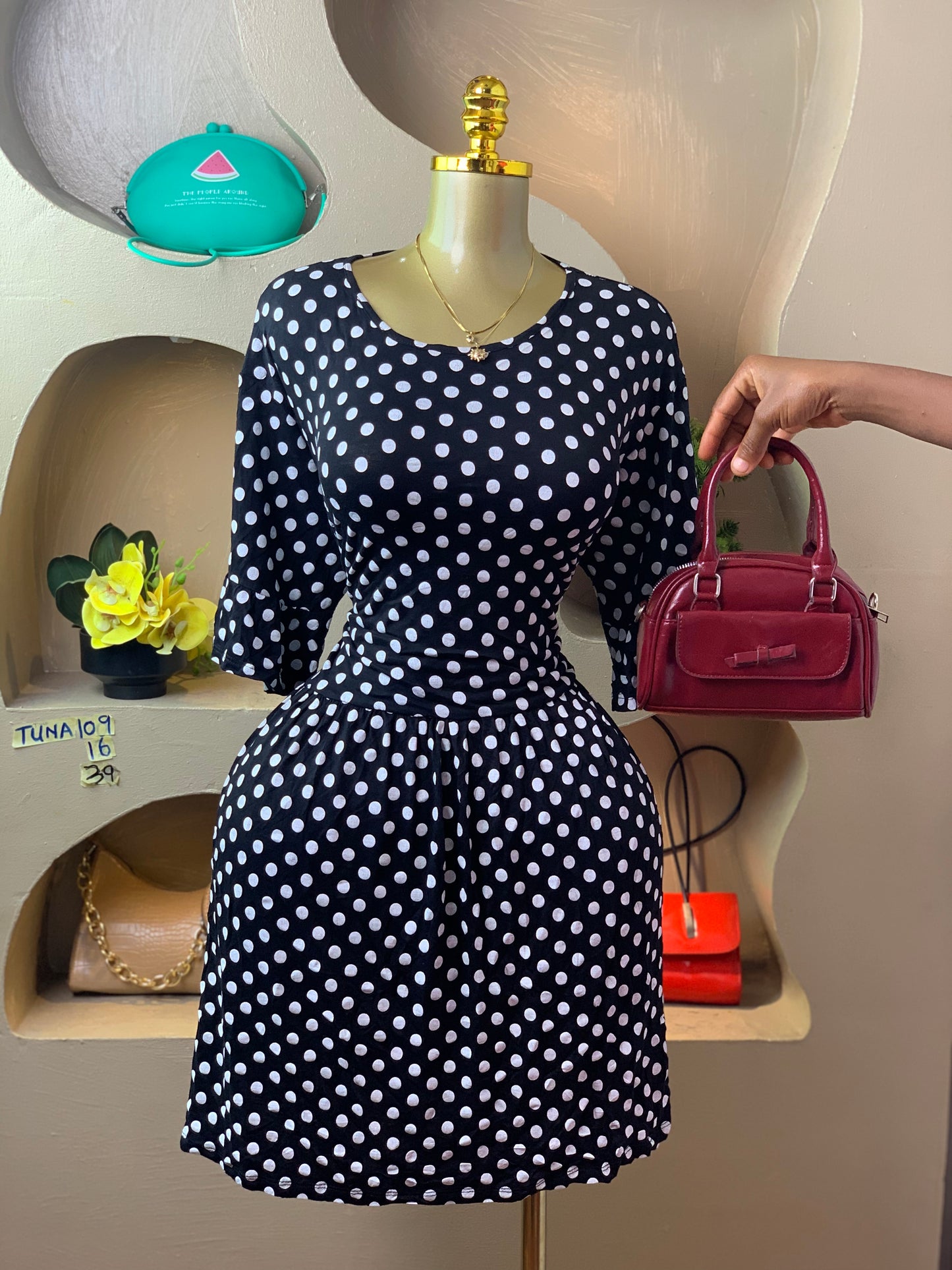 SIZE16 TUNA109 Length39 (polka dots)