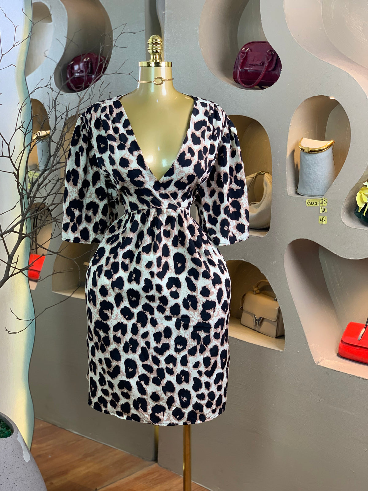GRACE23 SIZE18 Length42 Animal print