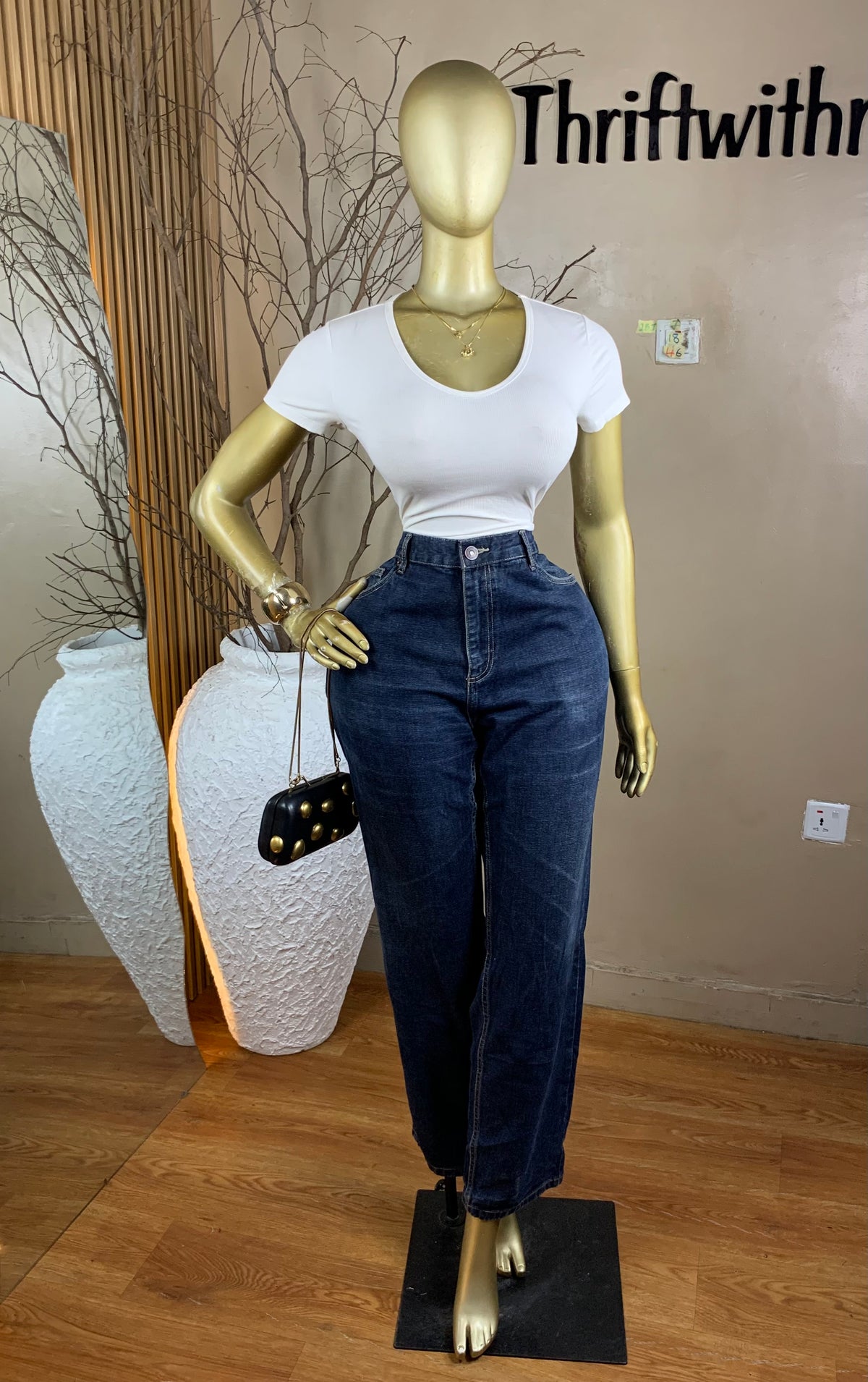 2Baggy Jean7 SIZE18 Length46(Wide leg)