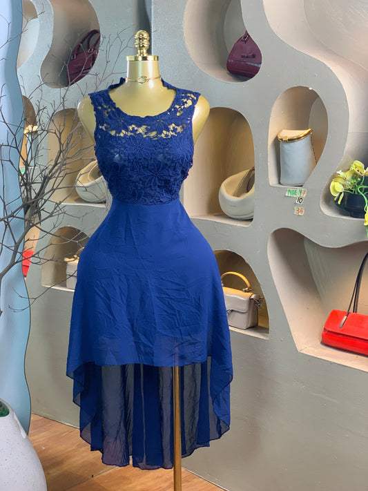 NIFE97 SIZE10 Length36 Blue dress