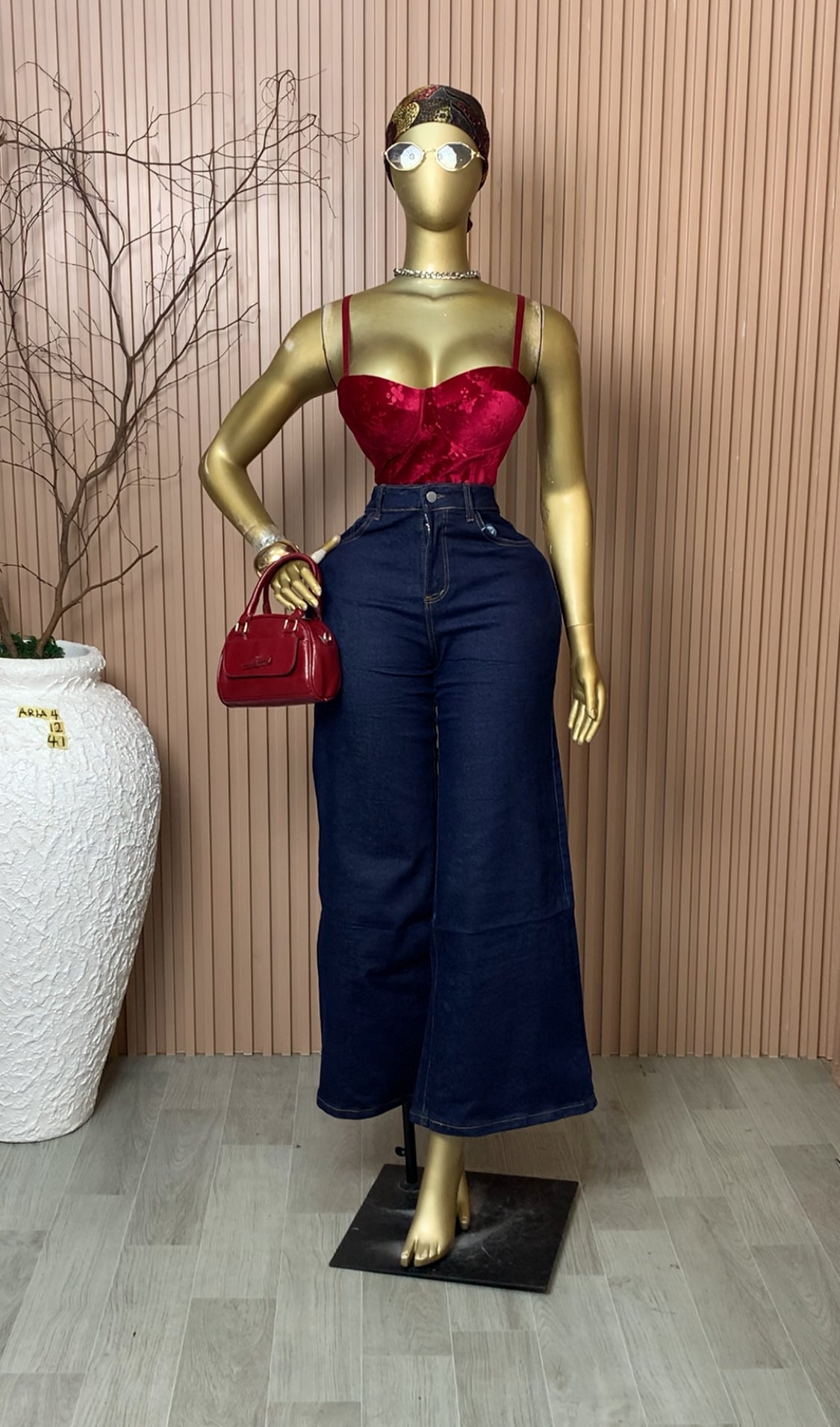 SIZE8,10,12&14 ARIA4 Length42 Baggy Jean