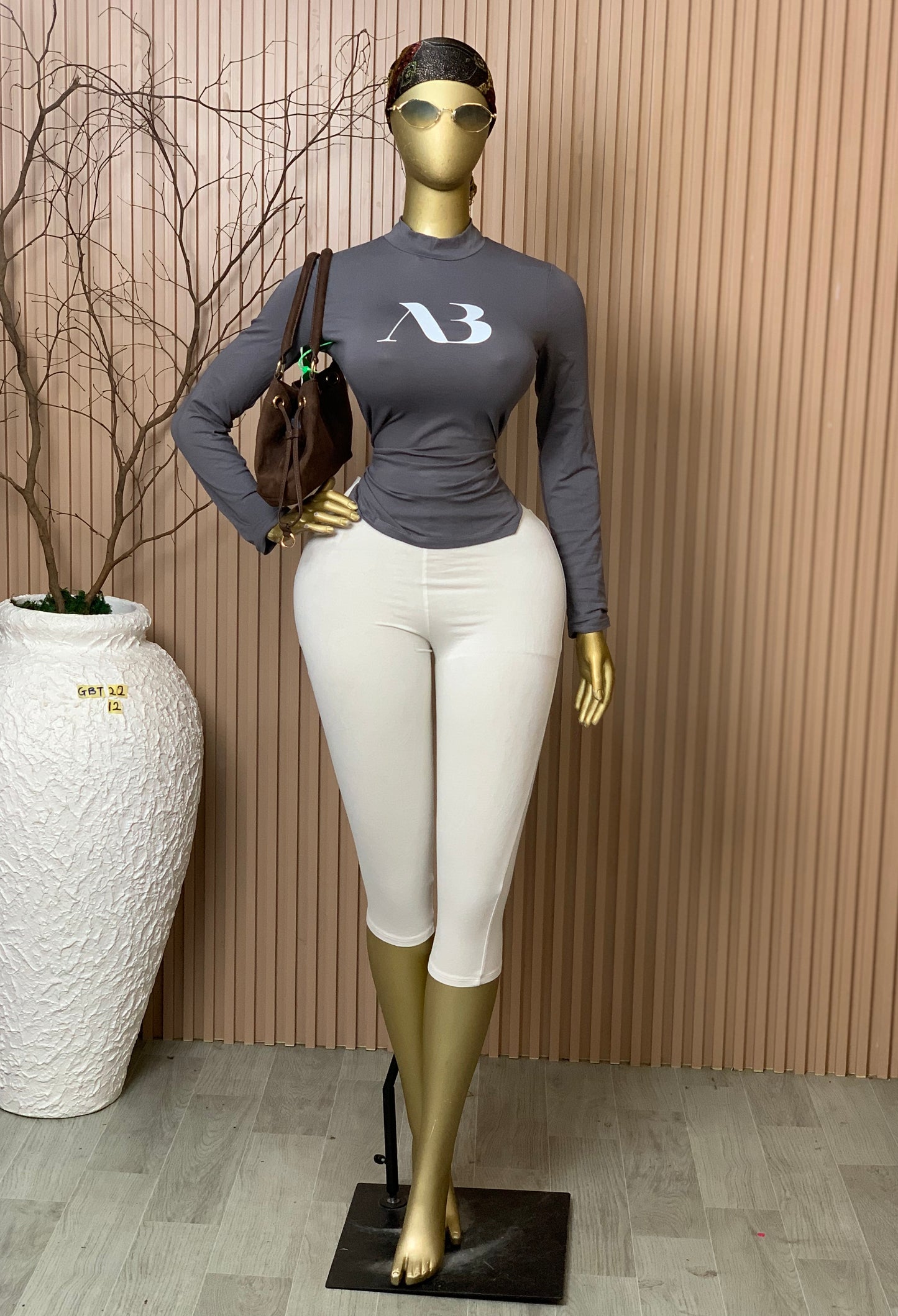 SIZE12 GLAMOUR BASIC TOP22 ASH