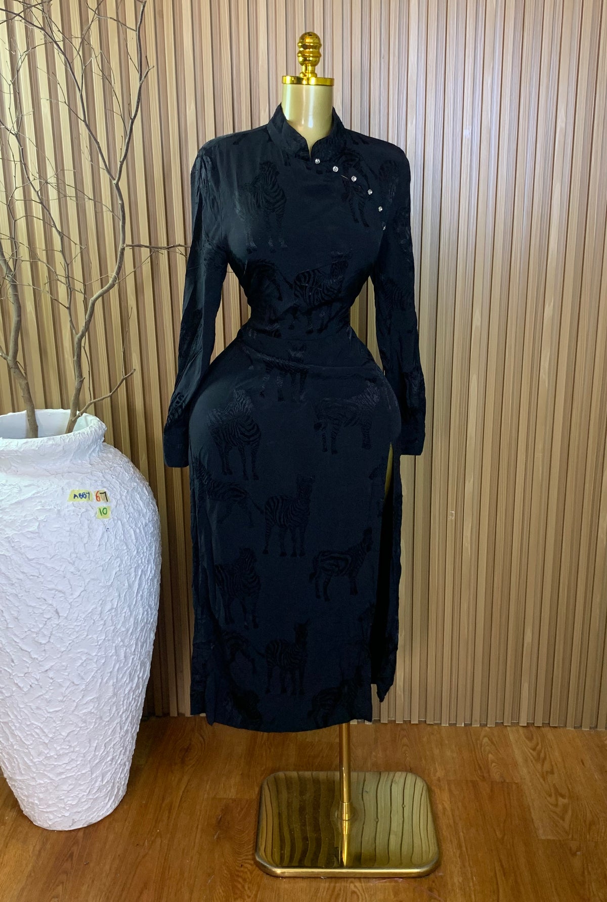 ABBY67 SIZE10 black dress