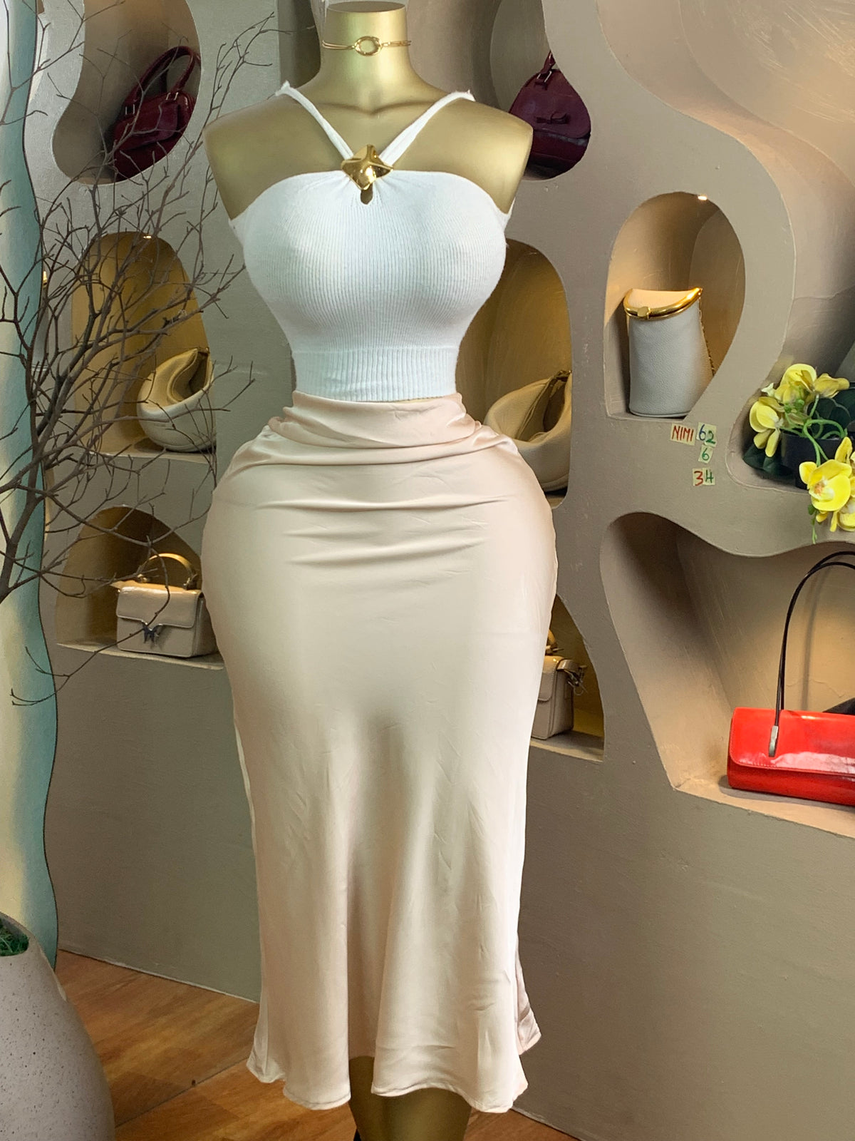NIMI62 SIZE6 Length34(skirt only)