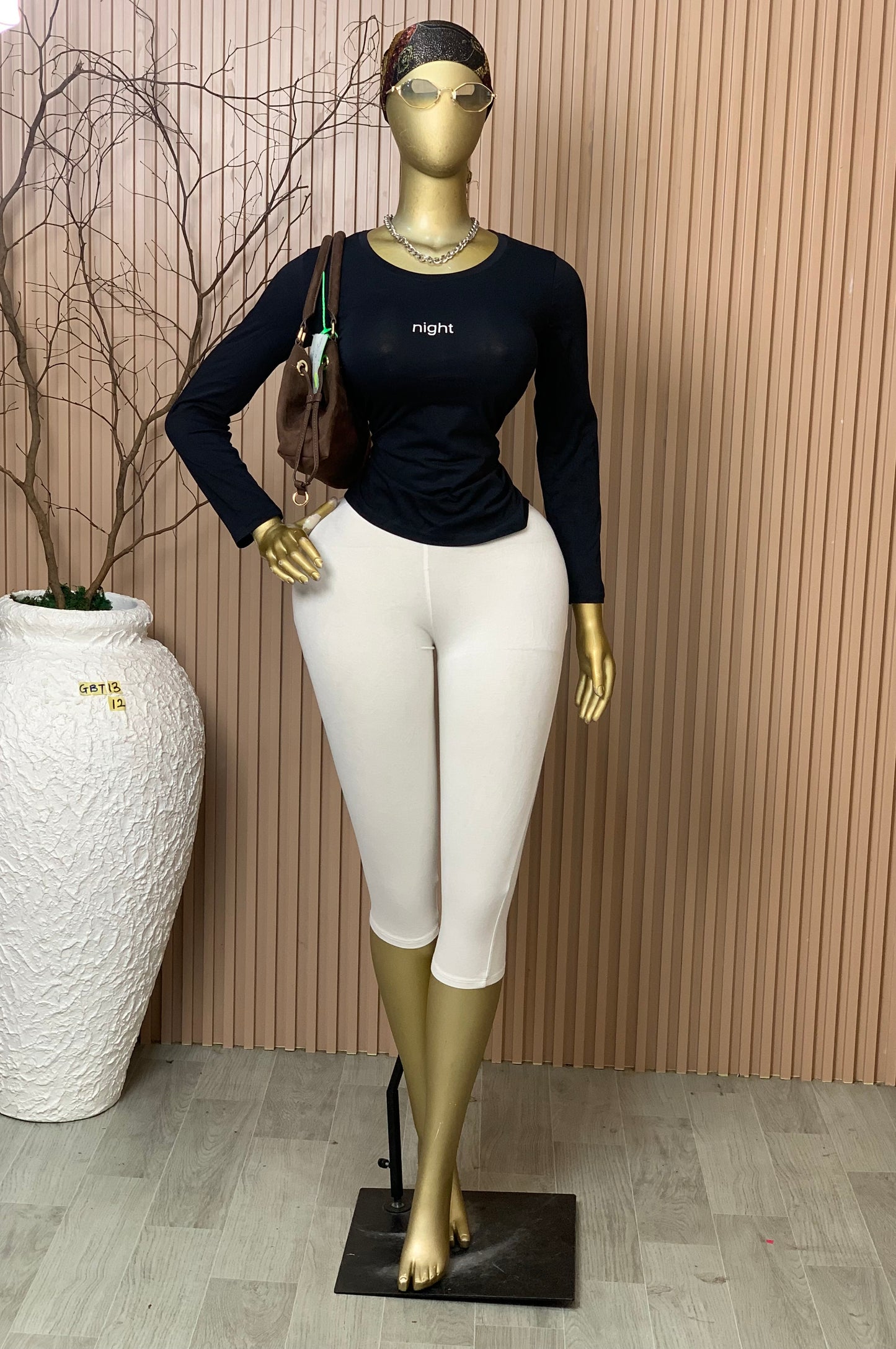 SIZE12 GLAMOUR BASIC TOP13 BLACK