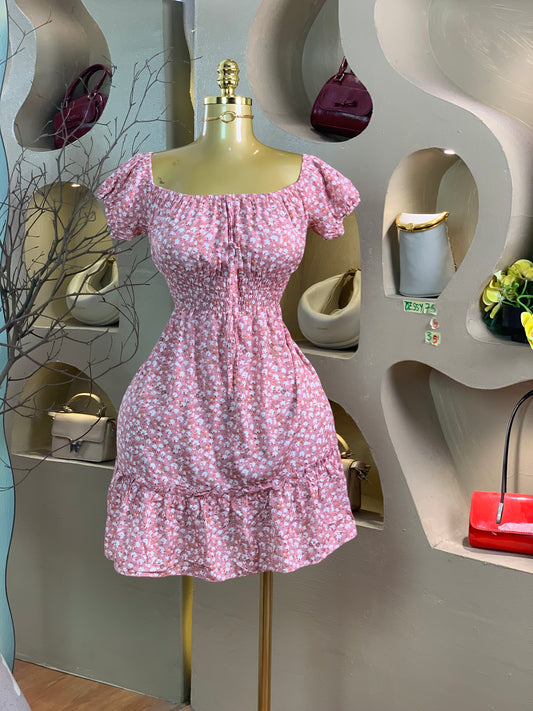 DESSY75 SIZE8 Length35 pink dress