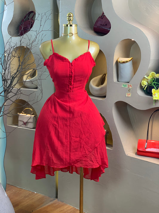 NIFE38 SIZE10 Length39 red dress