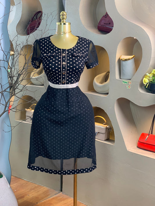 MIRA14 SIZE10 black dress