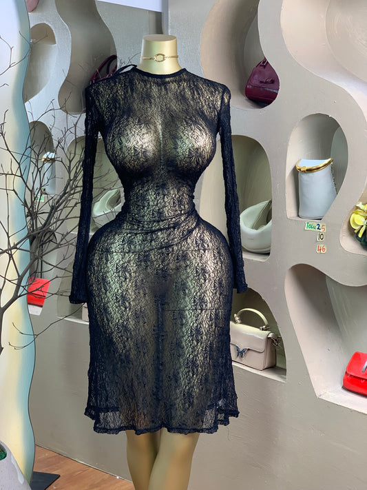 TOLU25 SIZE10 Length46 black net