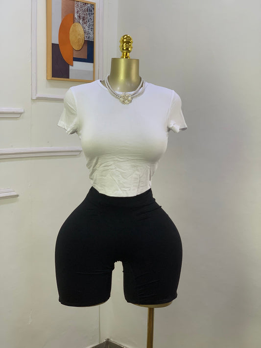 BRAND NEW CROP TOP (white) size 6-10