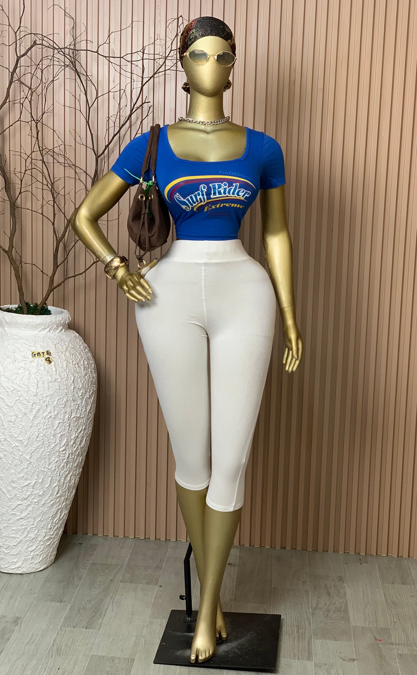 SIZE8 GLAMOUR BASIC TOP6 BLUE